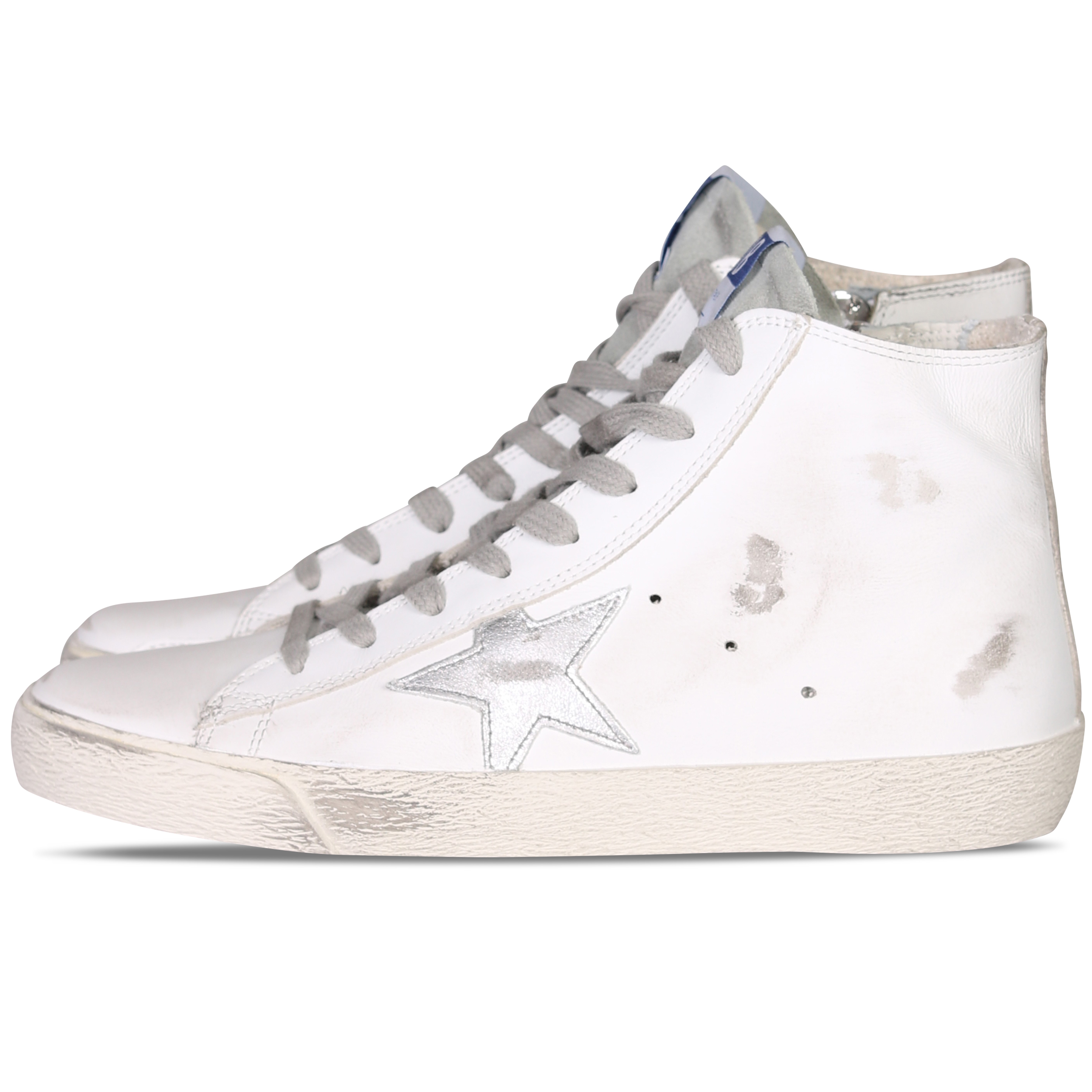 Golden Goose Sneaker Francy in White Silver Milk