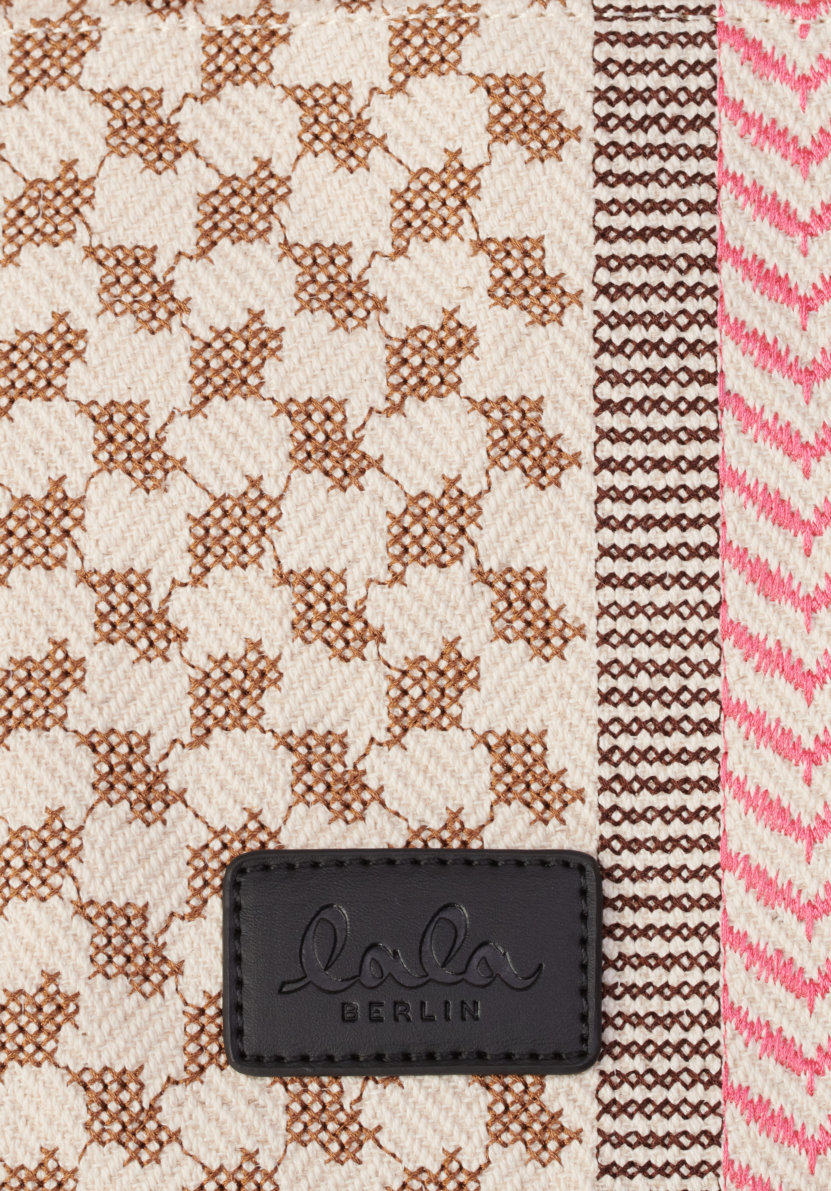 Lala Berlin East West Tote Marissa in Neon X-Stitch