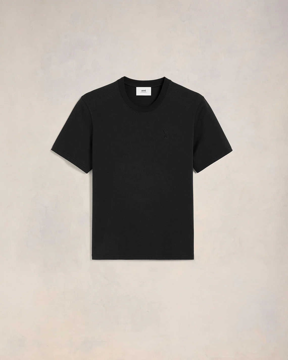 AMI PARIS de Coeur Embossed Classic Fit T-Shirt in Black AMI PARIS de Coeur Embossed Classic Fit T-Shirt in Black