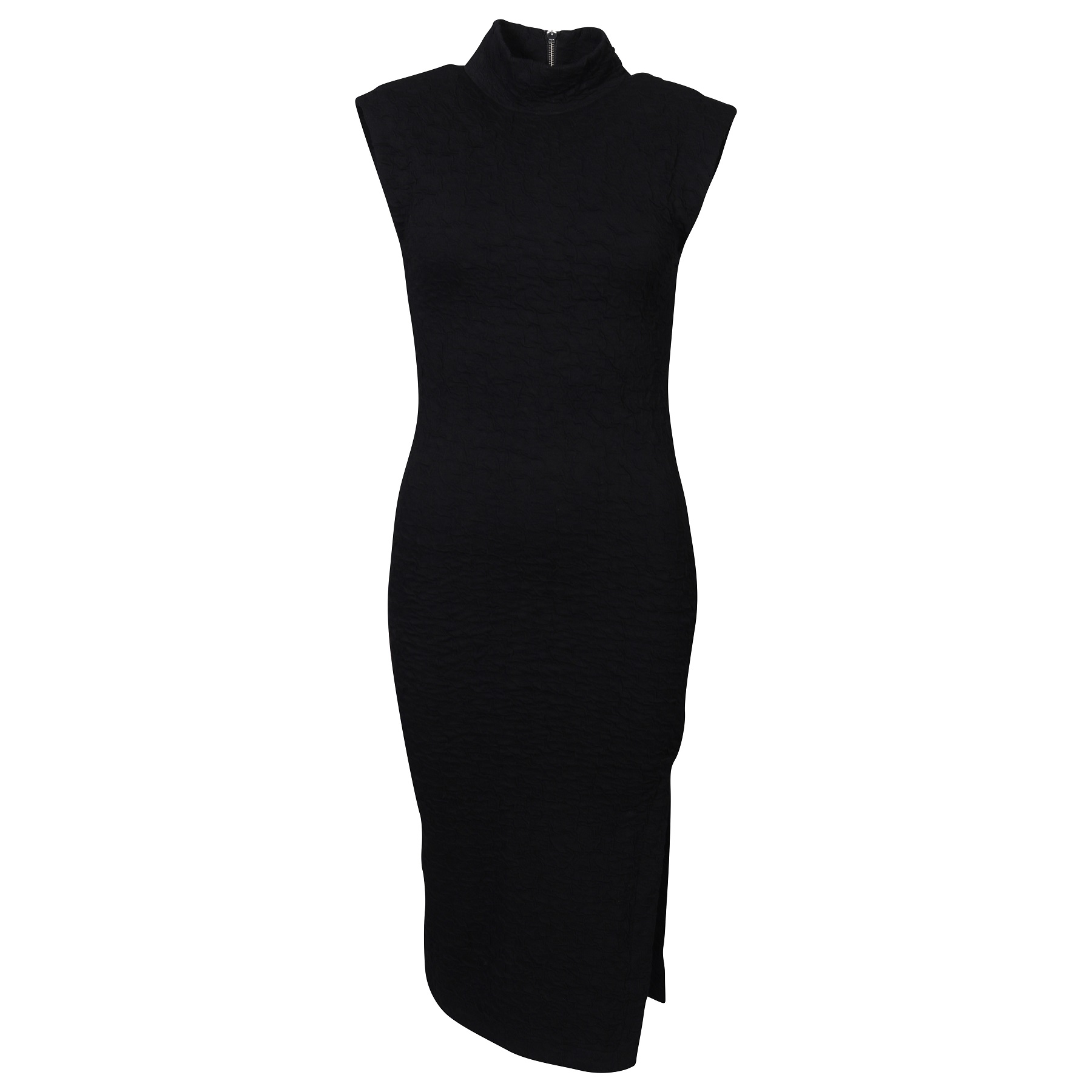 THOM KROM Crashed Sweat Dress in Black