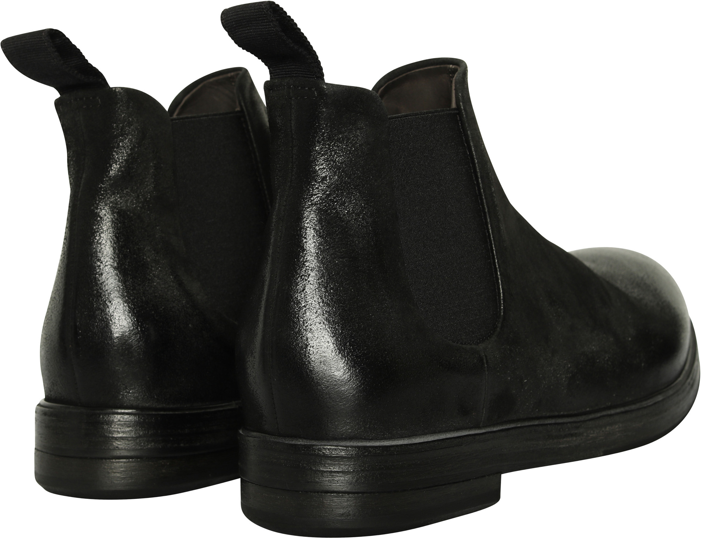 Marsèll Chelsea Boots Vintage Black Deer Leather 42