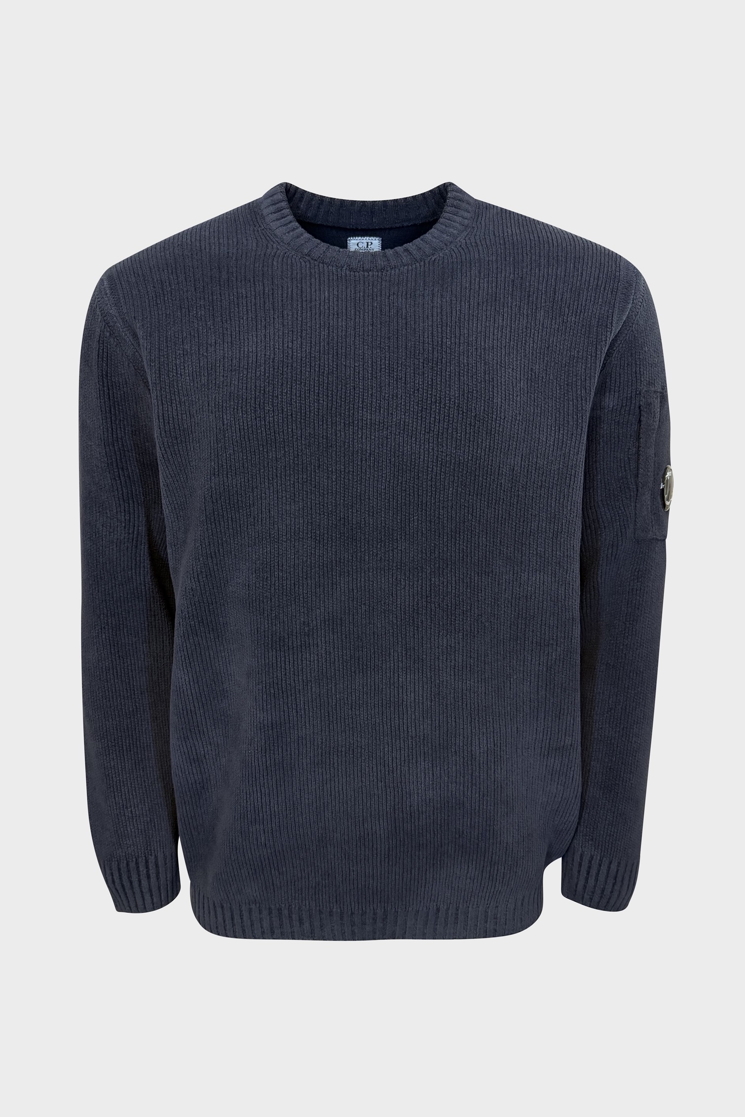 C.P. COMPANY Cotton Chenille Pullover in Total Eclipse