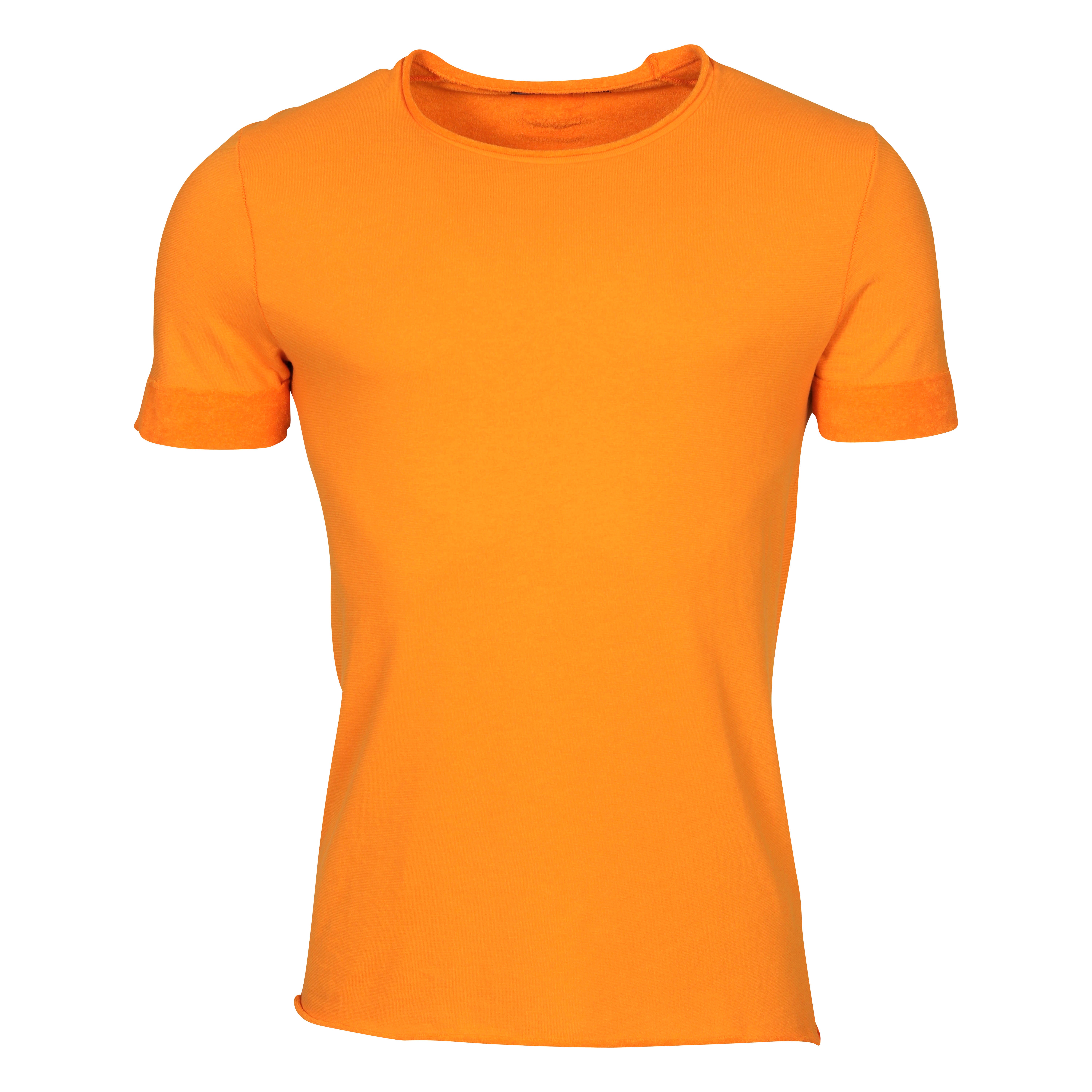 Hannes Roether Frottee T-Shirt in Bellini
