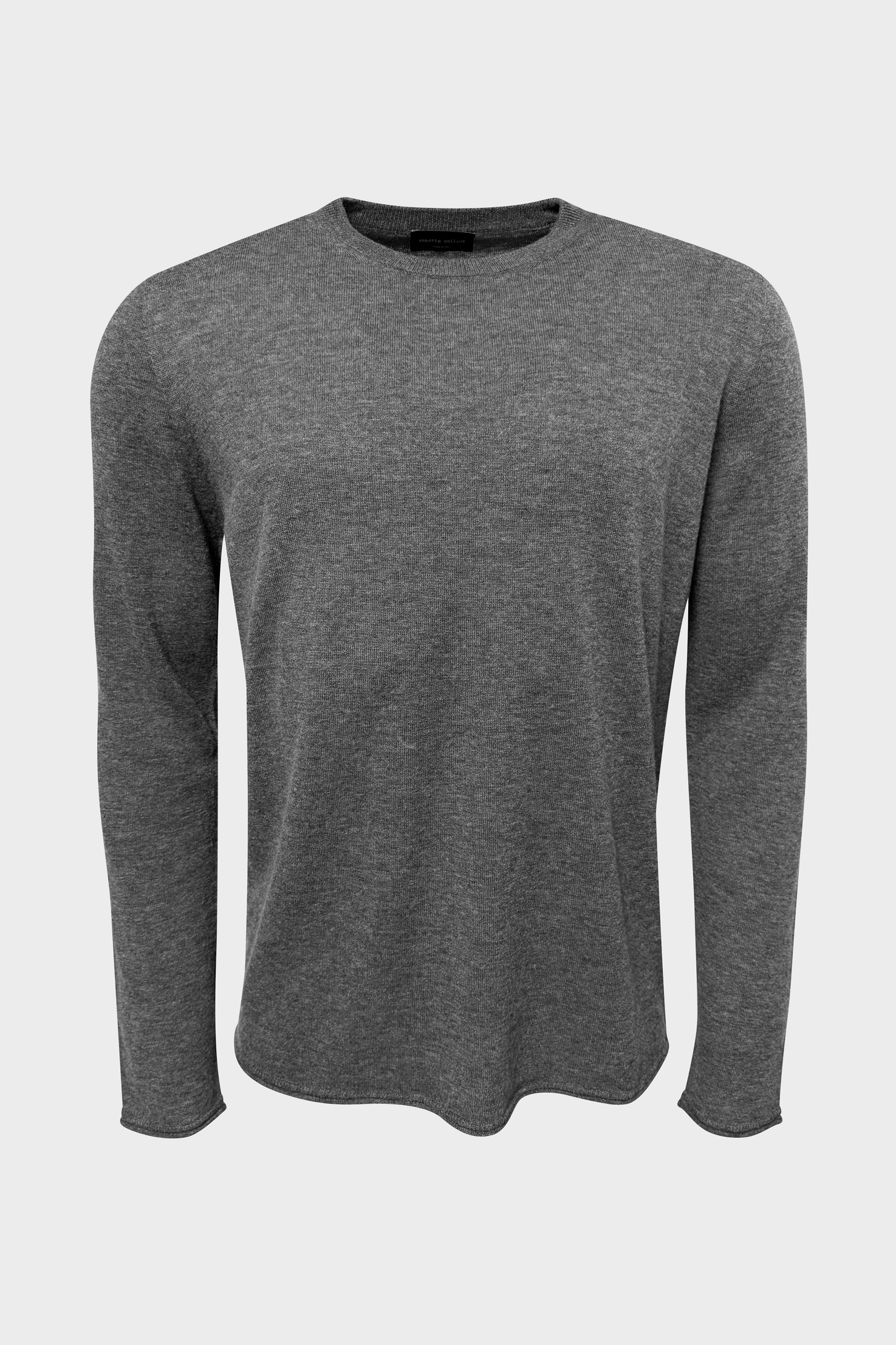 ROBERTO COLLINA Wool/Cashmere Sweater in Grey