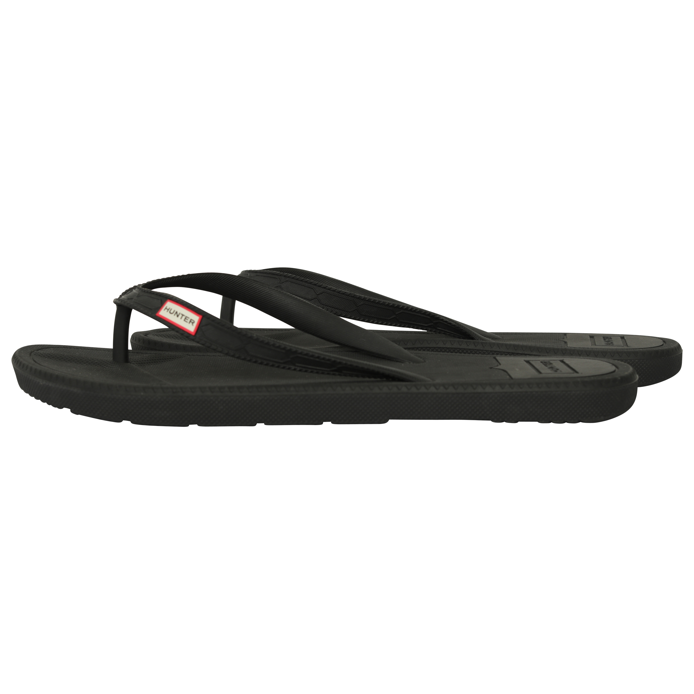 Hunter Flip Flops schwarz matt