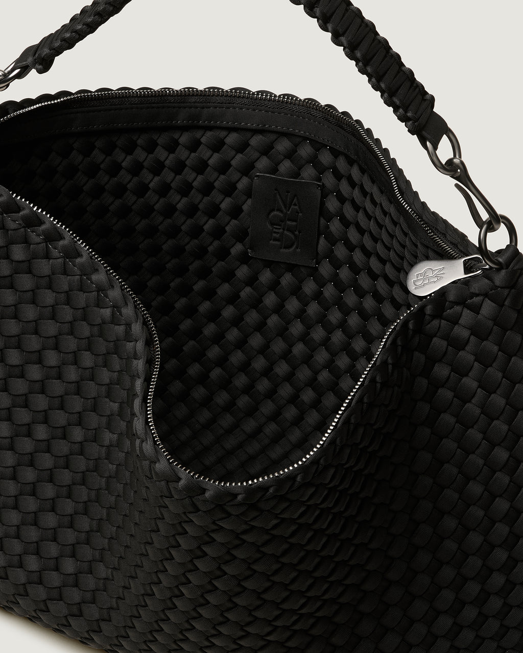 NAGHEDI Handwoven Porto Half-Moon in Black