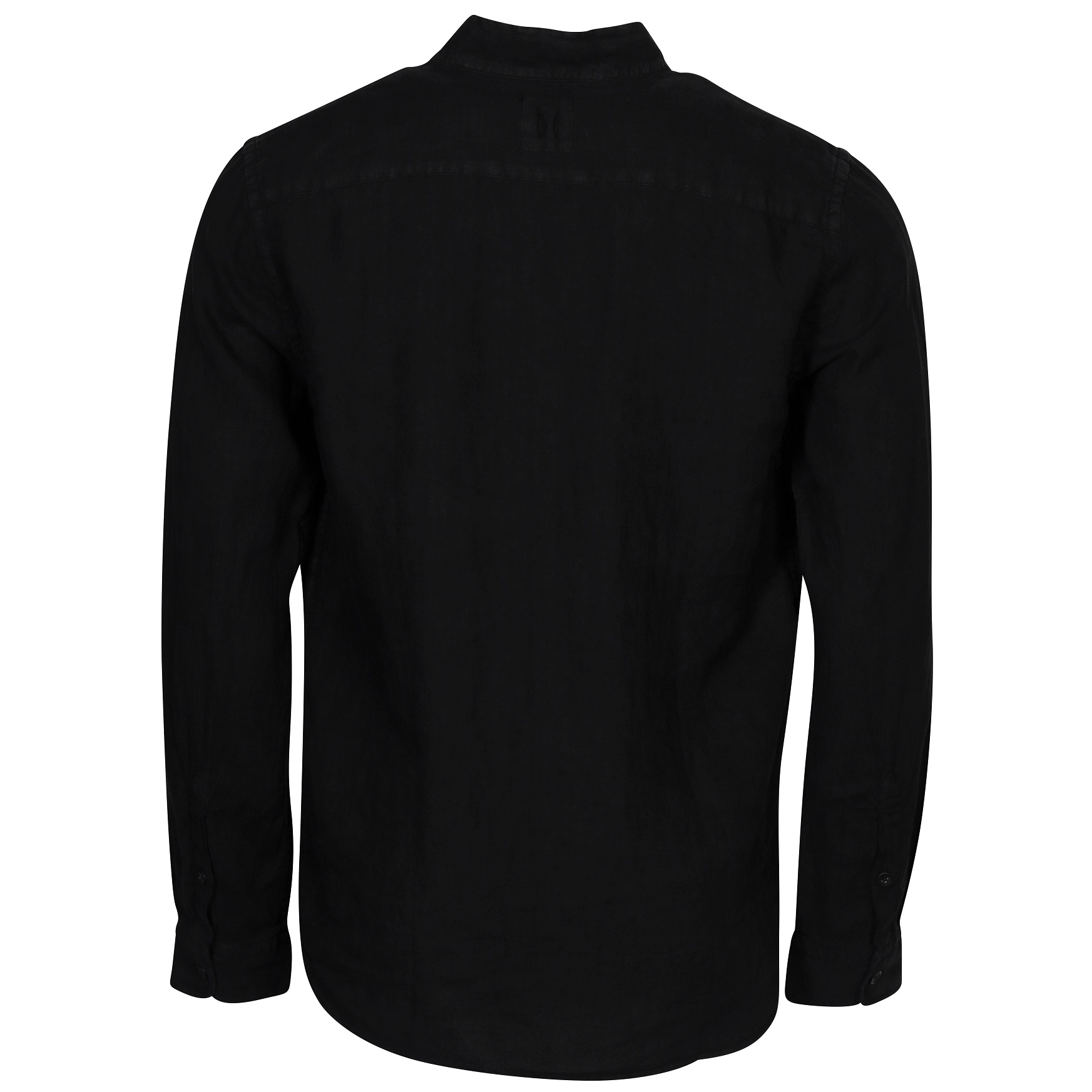 HANNES ROETHER Linen Shirt in Black