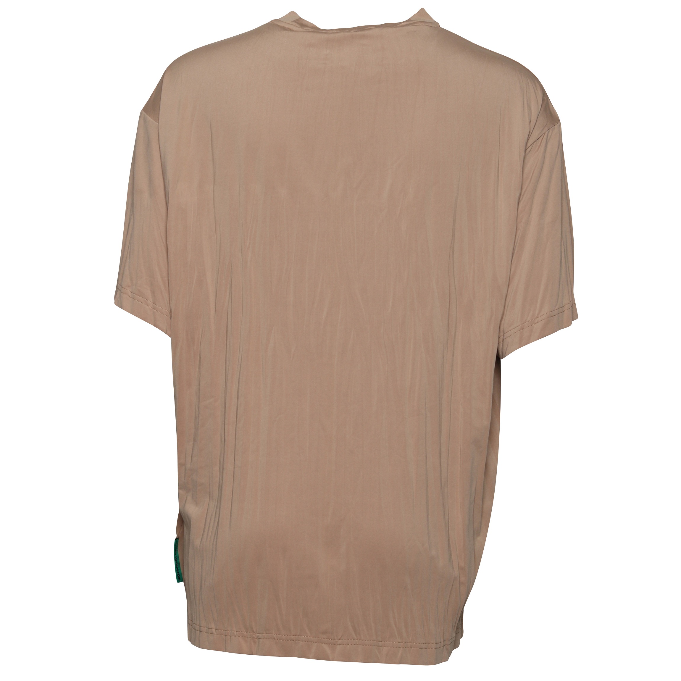 Acne Studios Pleated T-Shirt in Camel Brown XS
