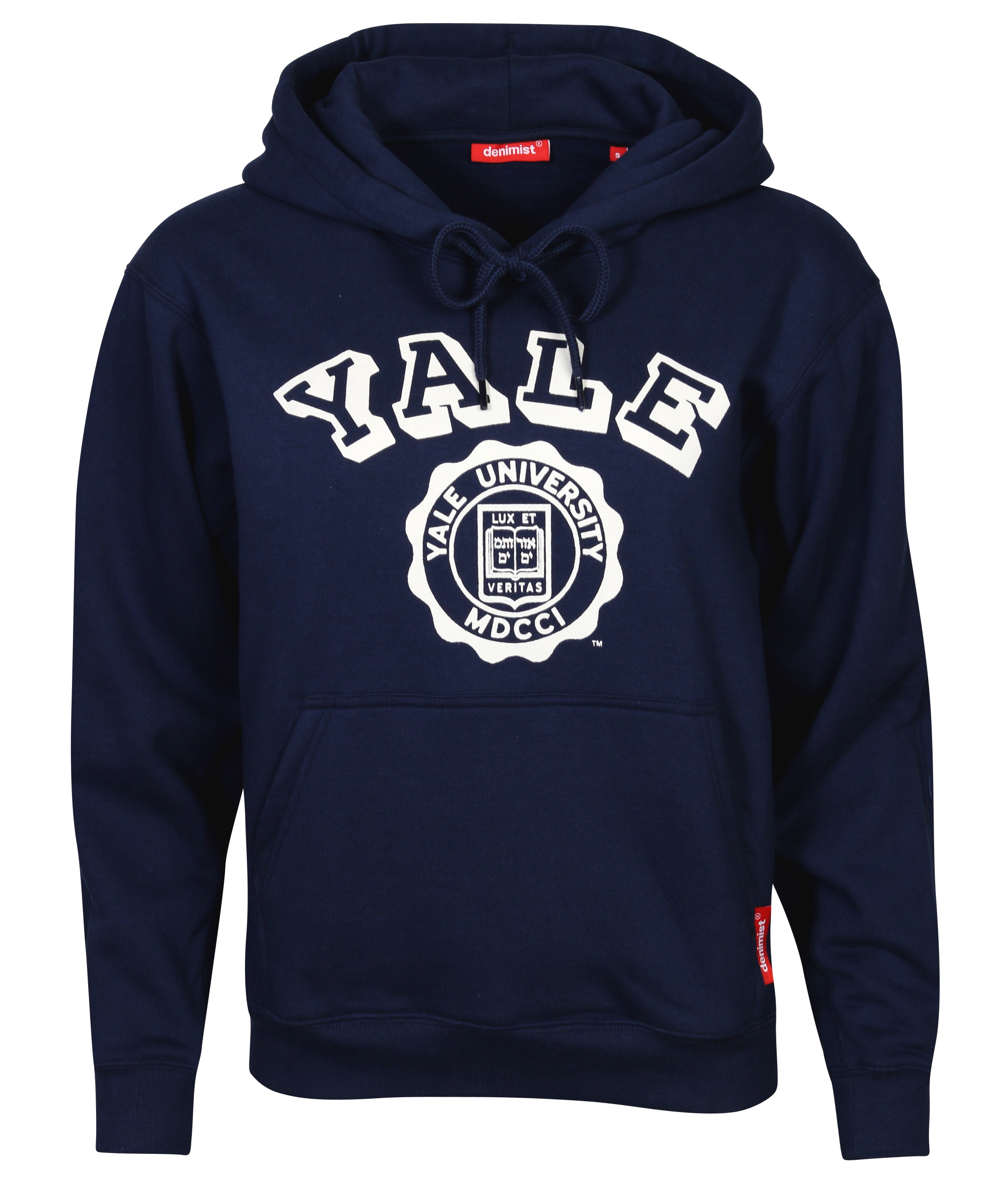 Denimist Yale Hoodie Navy Printed