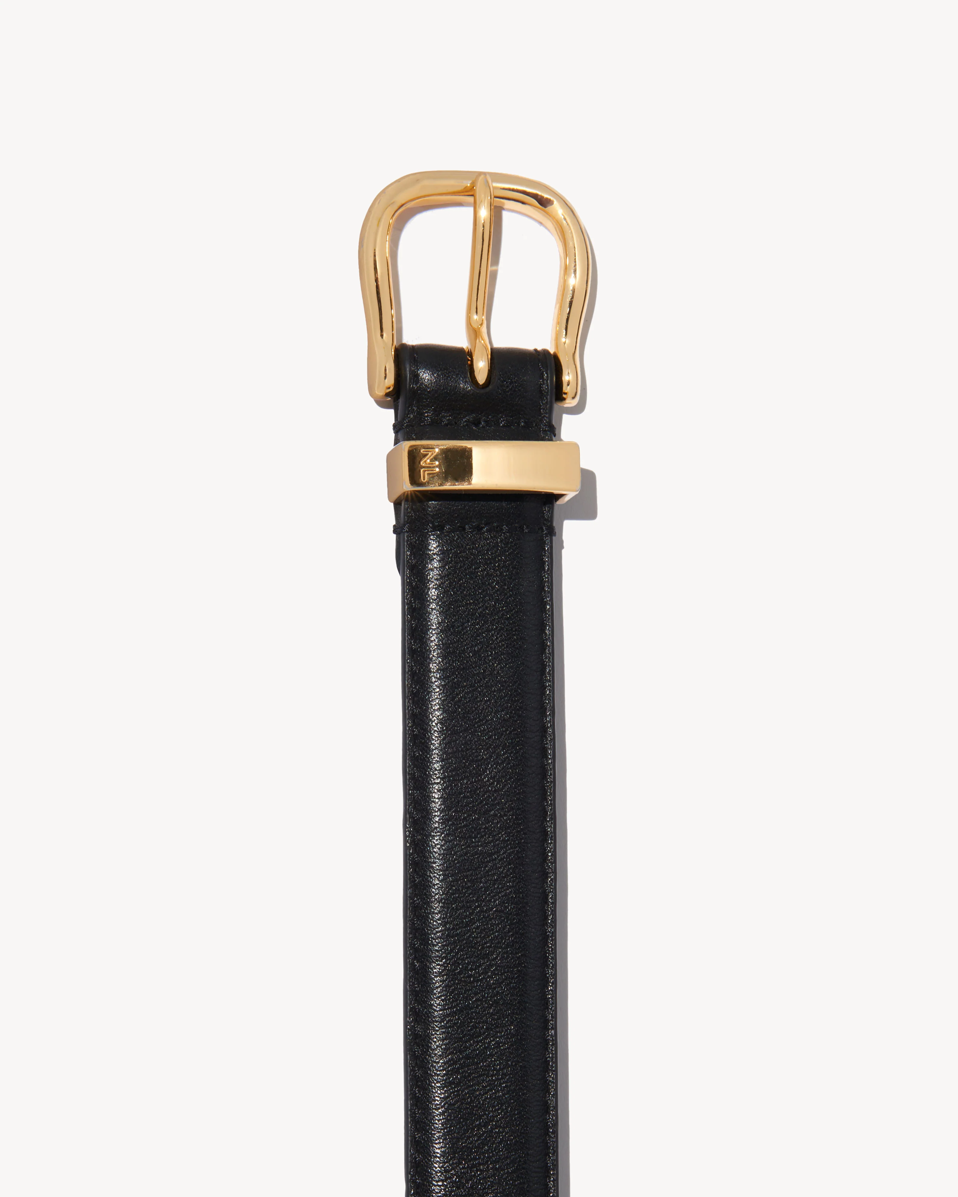 NILI LOTAN Louise Belt in Black/Gold