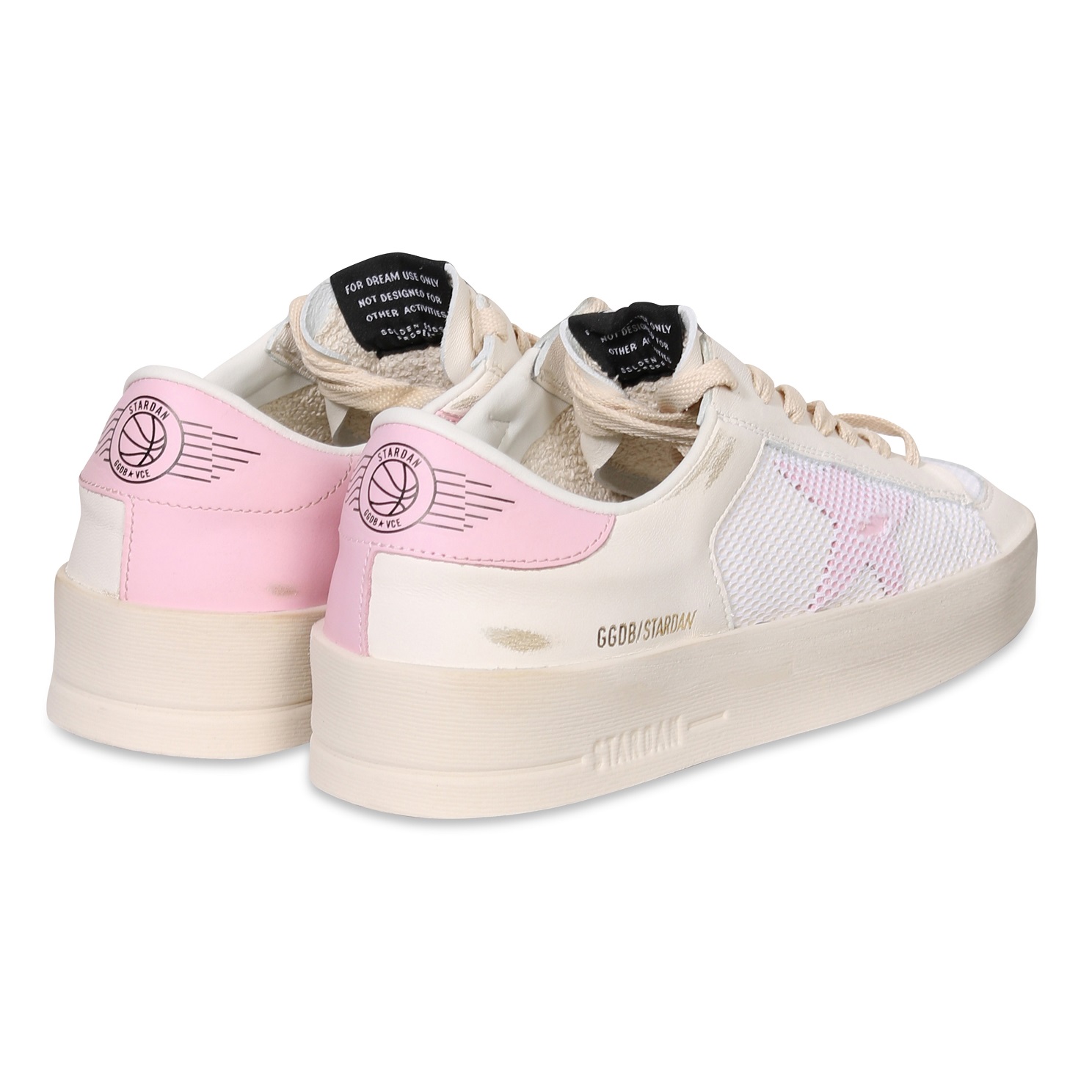GOLDEN GOOSE Sneaker Stardan in White/Orchid Pink