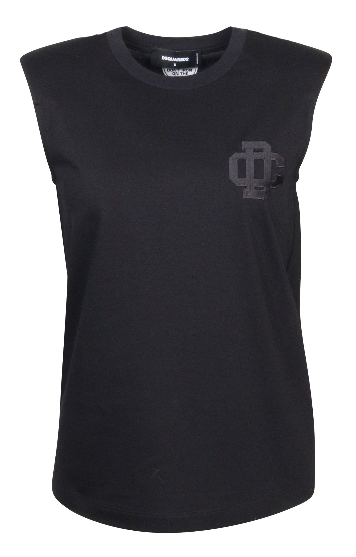 Dsquared Big Shoulder Top Black