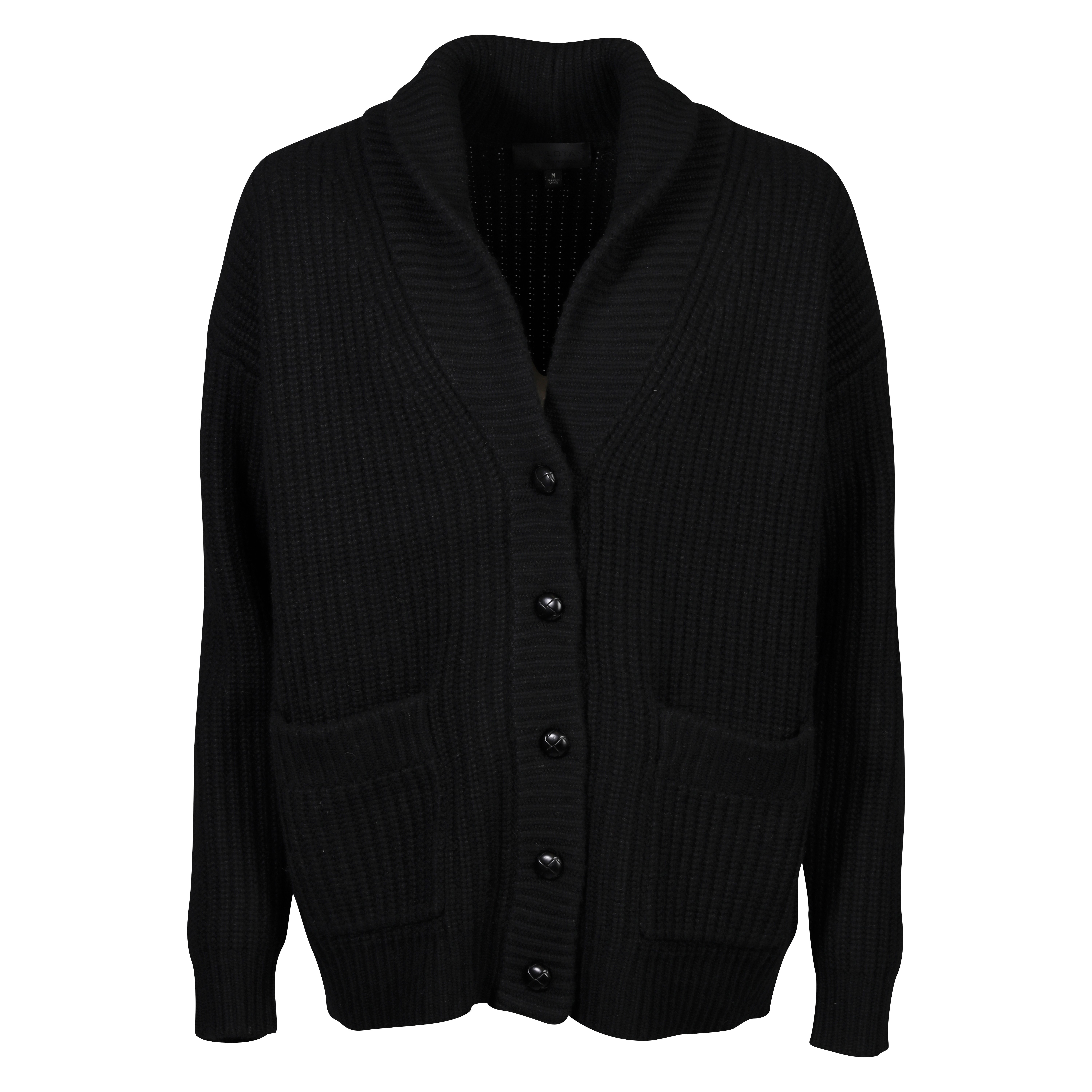 Nili Lotan Somer Cashmere Cardigan in Black