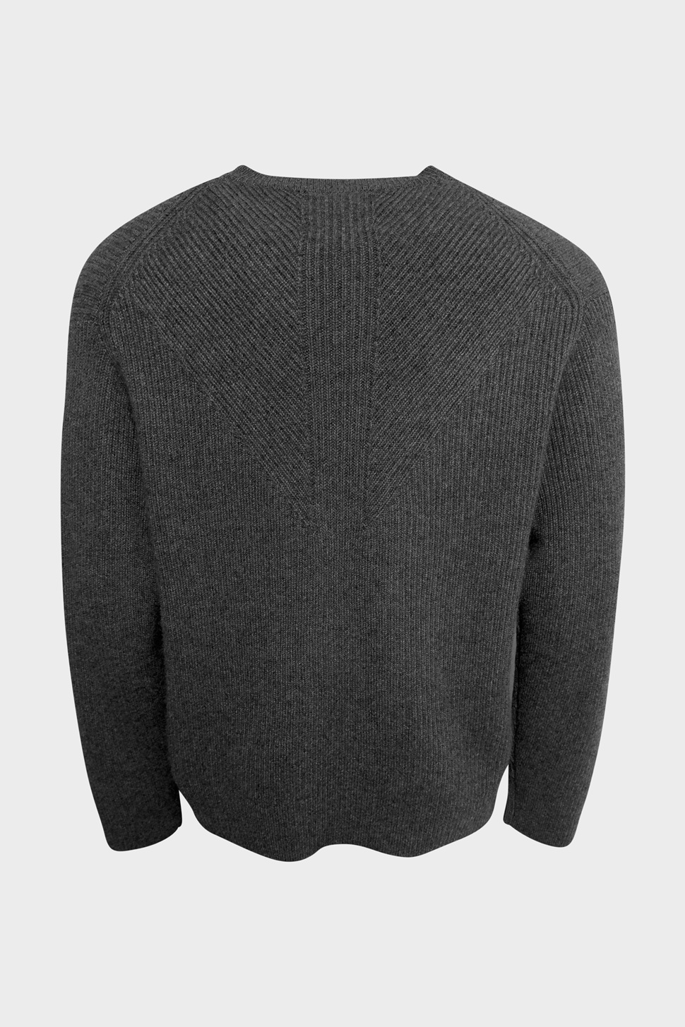 LISA YANG William Cashmere Ribbed Sweater in Graphite LISA YANG William Cashmere Ribbed Sweater in Graphite