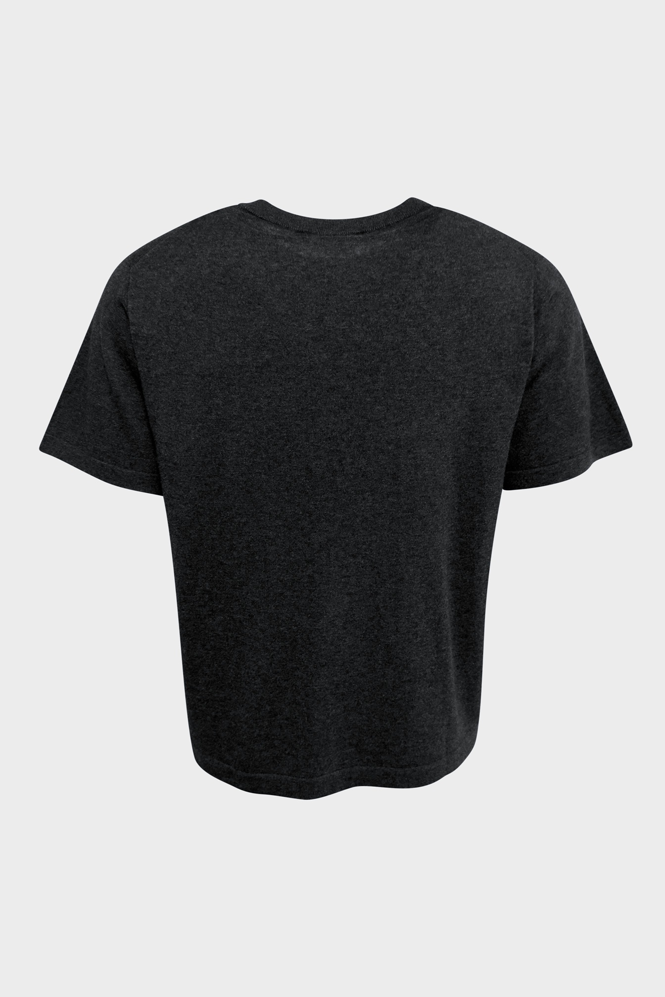 LISA YANG Bradley Cotton/Cashmere T-Shirt in Dark Grey