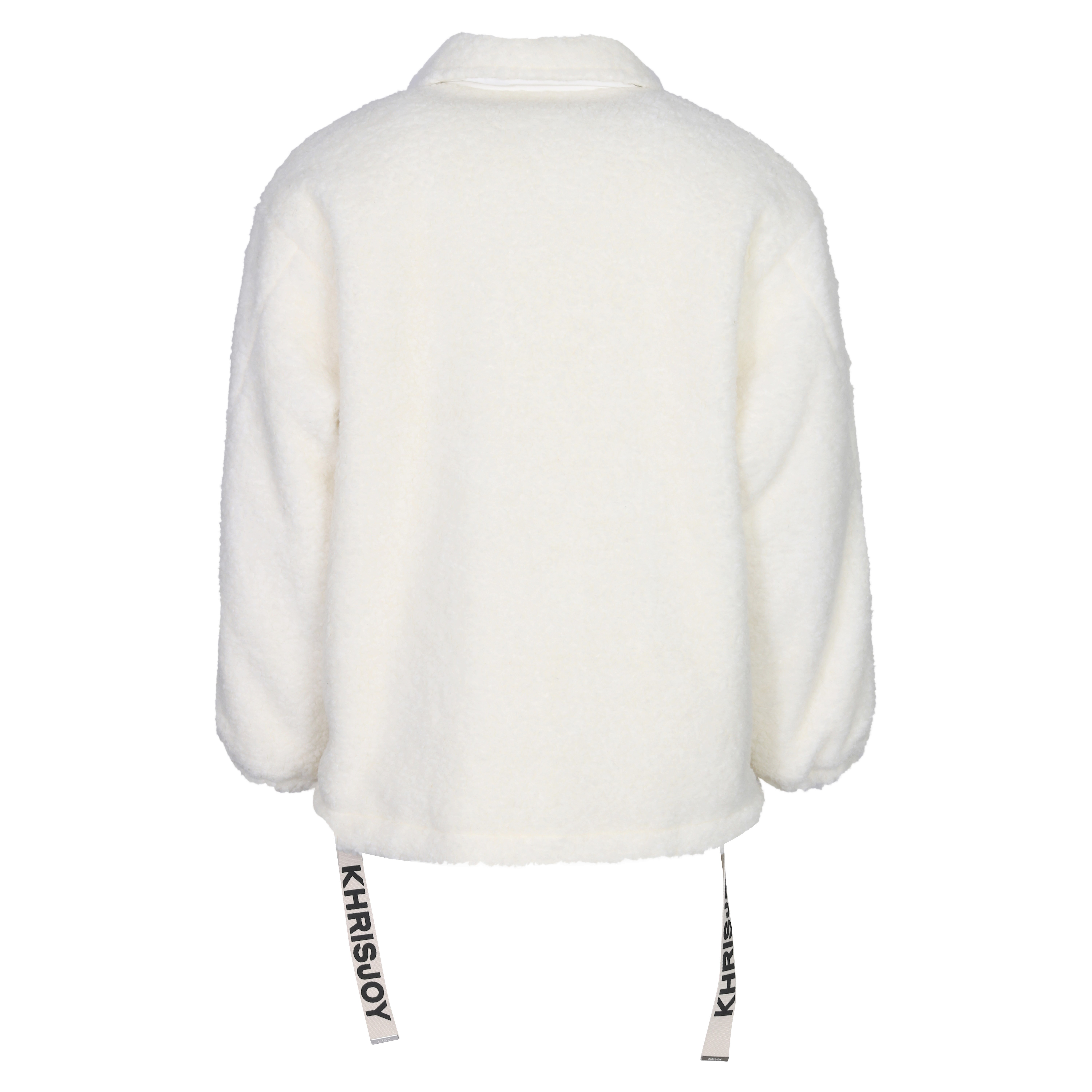 Khrisjoy Puff Coach Pile Jacket in Off White