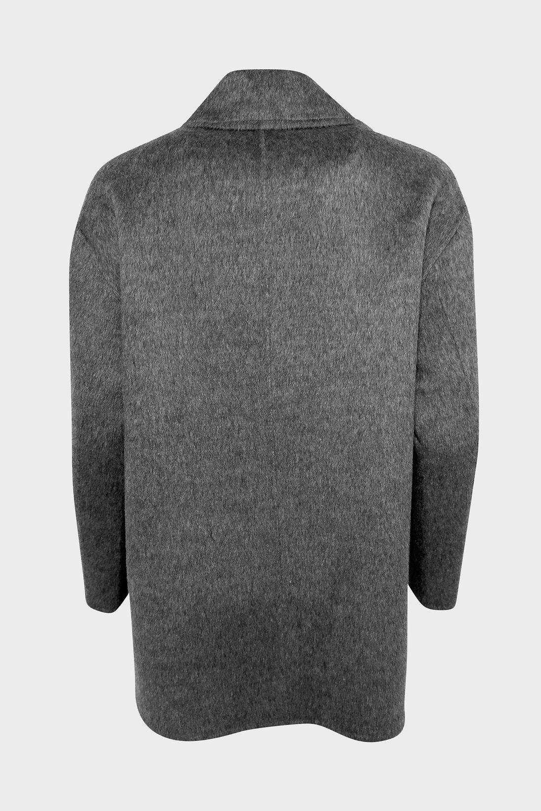 FLONA Soft Wool Caban Jacket in Grey L