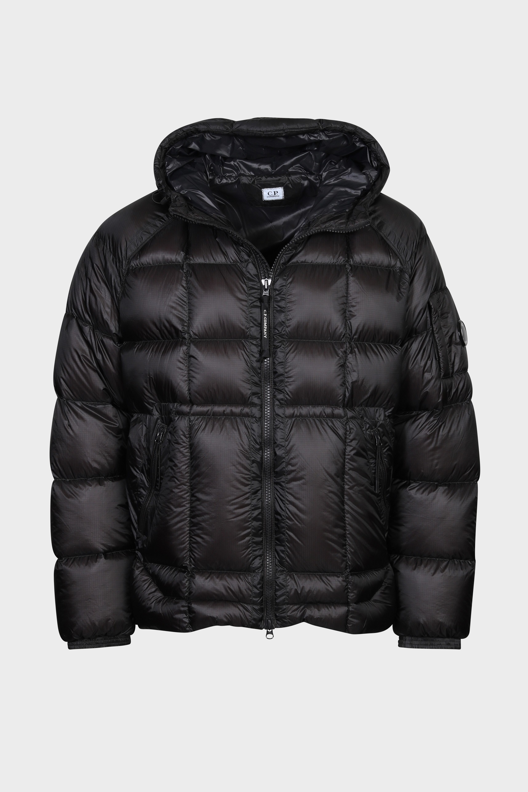 C.P. COMPANY D.D. Shell Hodded Down Jacket in Black XXXL