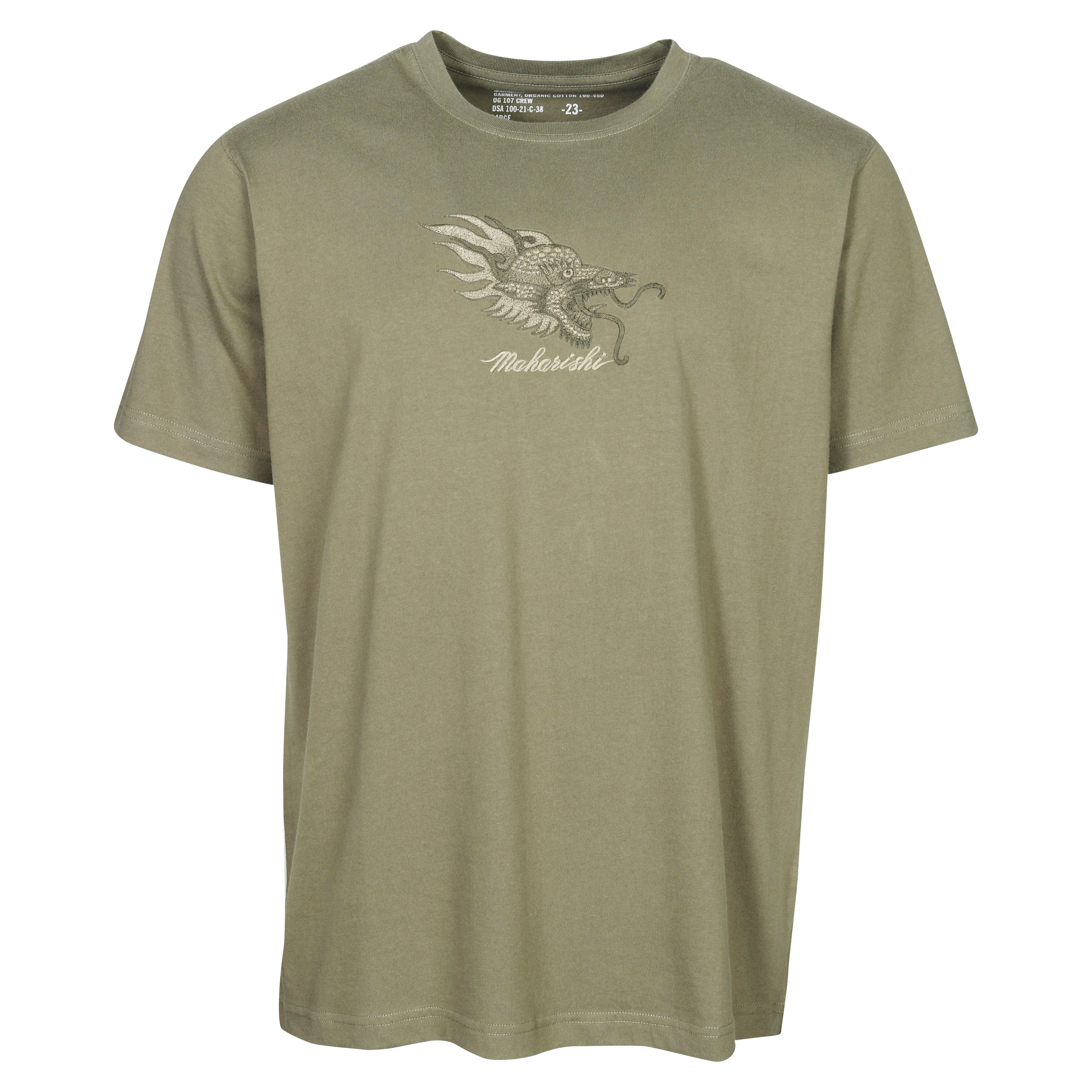 Maharishi Tibetan Dragon T-Shirt in Olive S