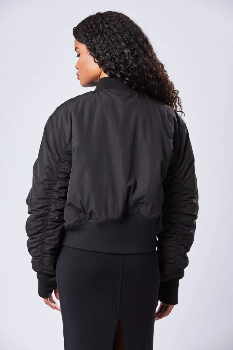 THOM KROM Padded Bomberjacket in Black XS