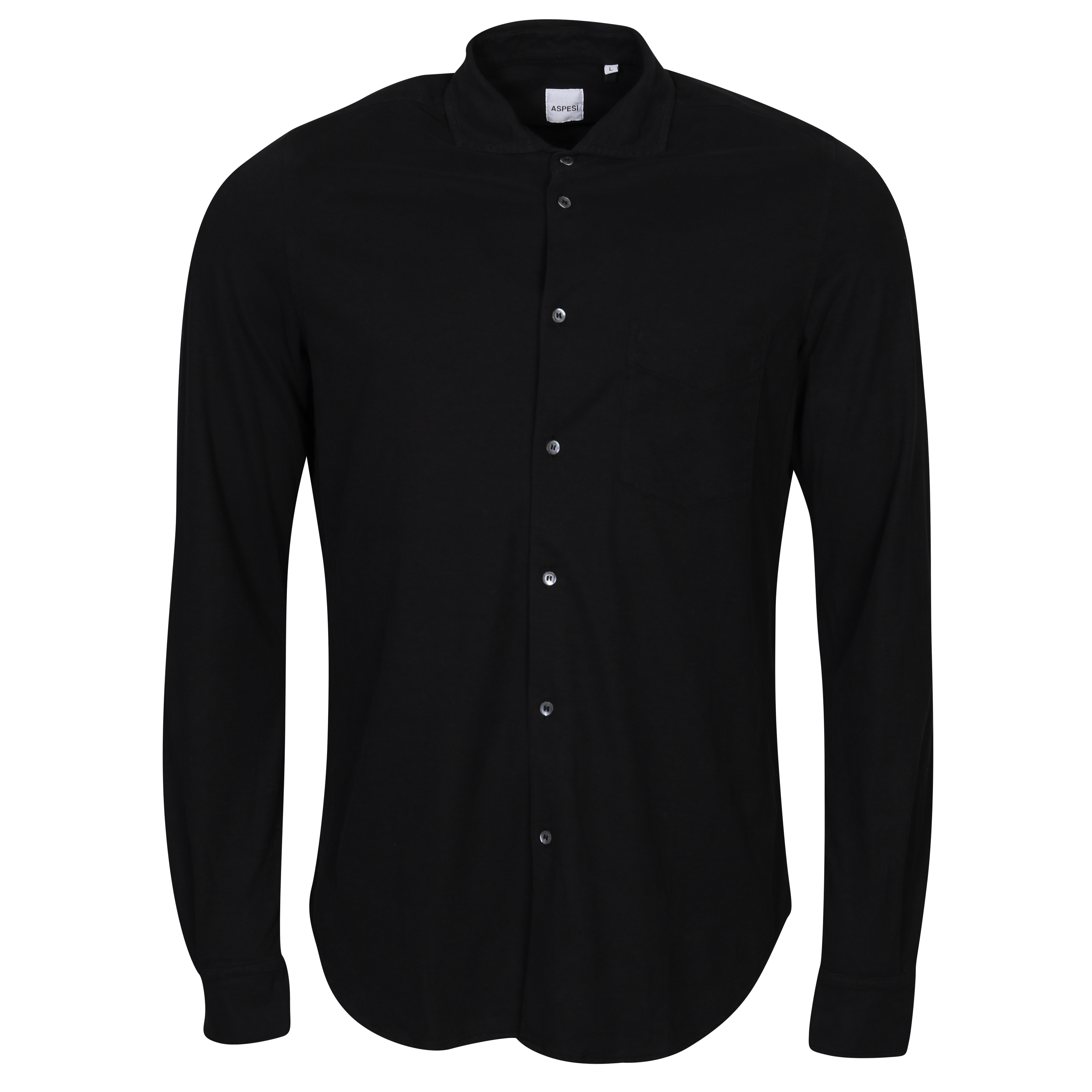 Aspesi Jersey Shirt in Black