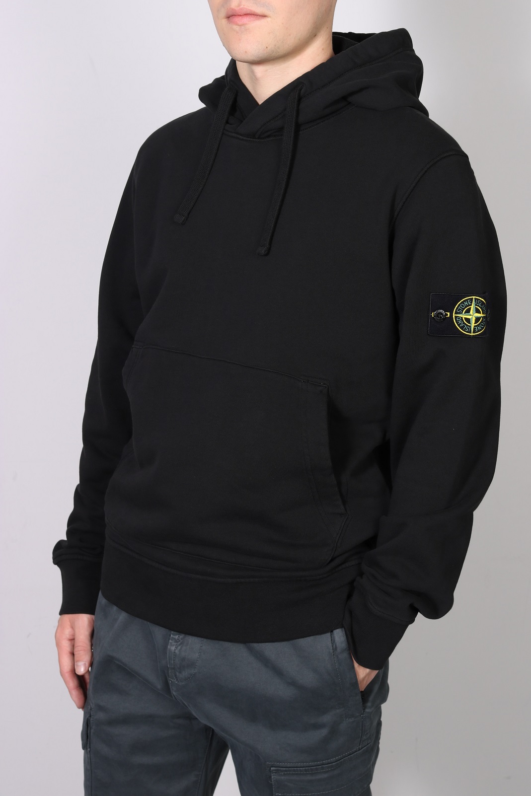 STONE ISLAND Sweat Hoodie in Black 2XL