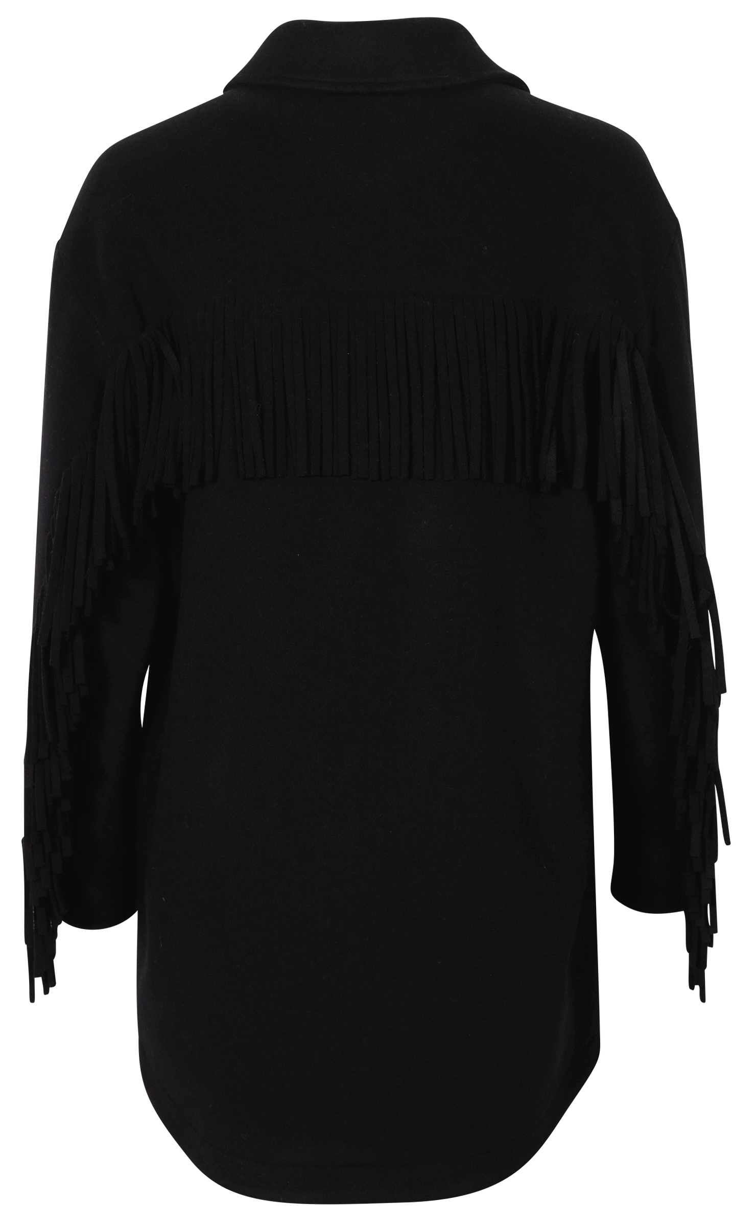Woolrich Fringes Alaskan Overshirt Black