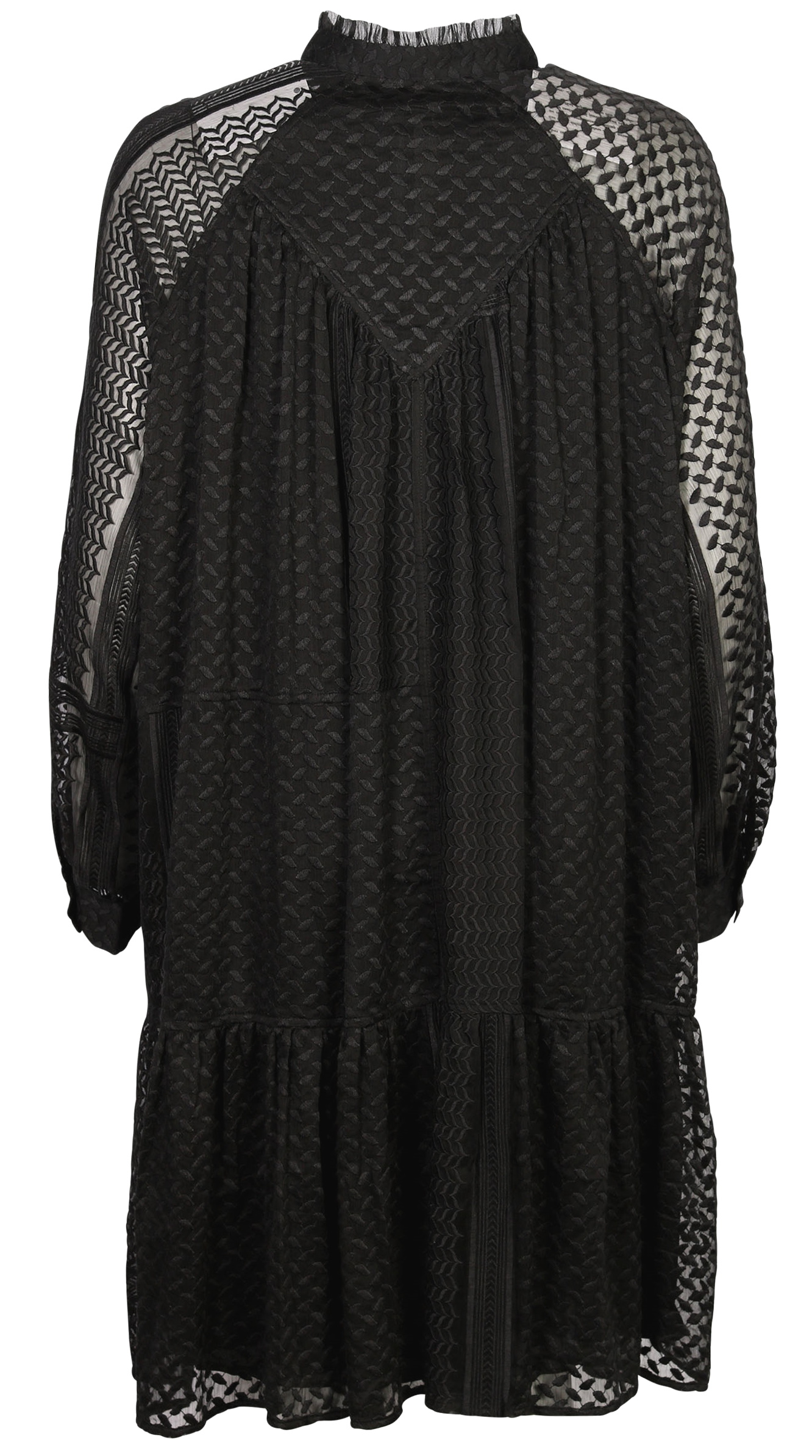 Lala Berlin Dress Darcya Kufiya Embroidered Black