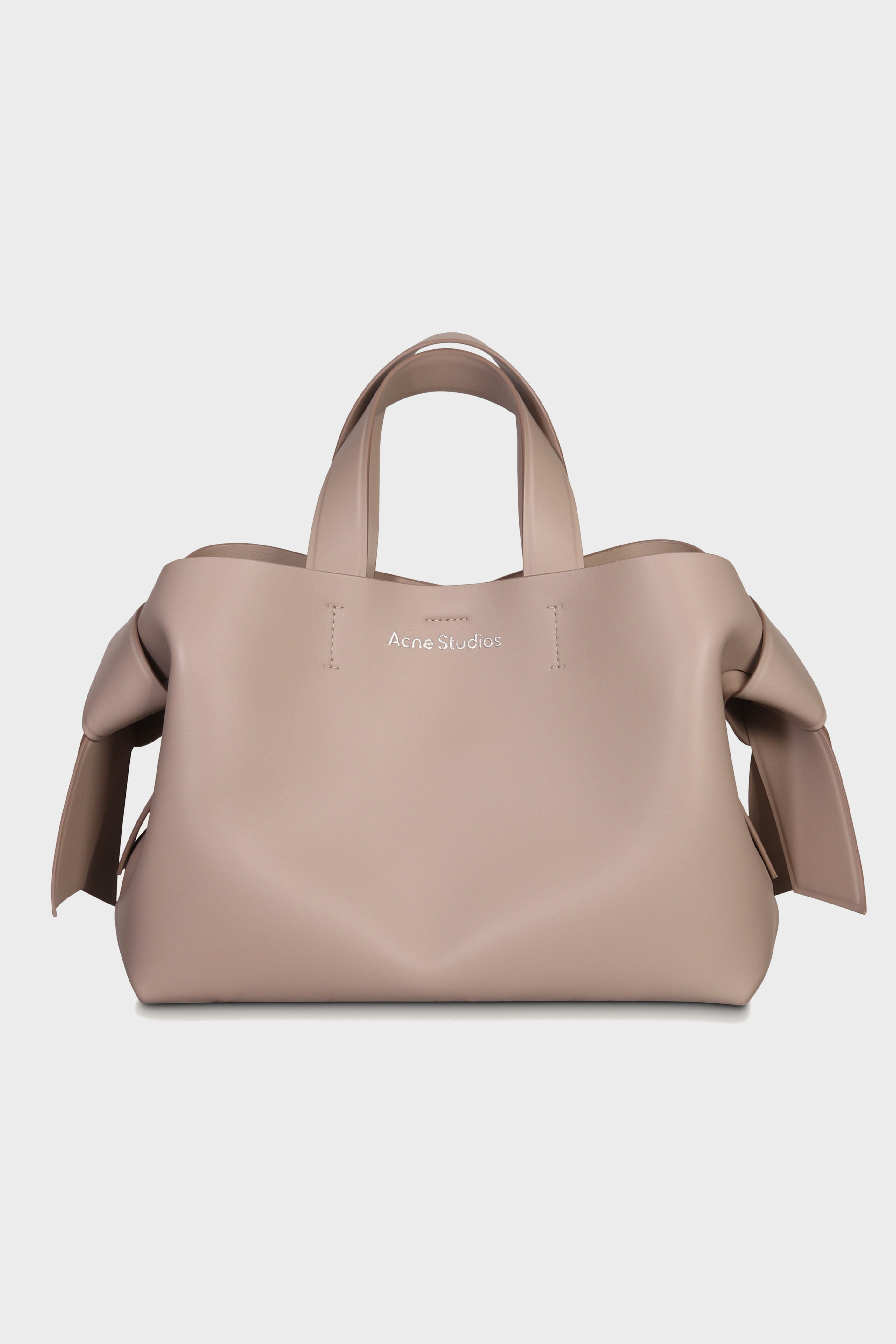 ACNE STUDIOS Musubi Midi Tote Bag in Taupe Beige