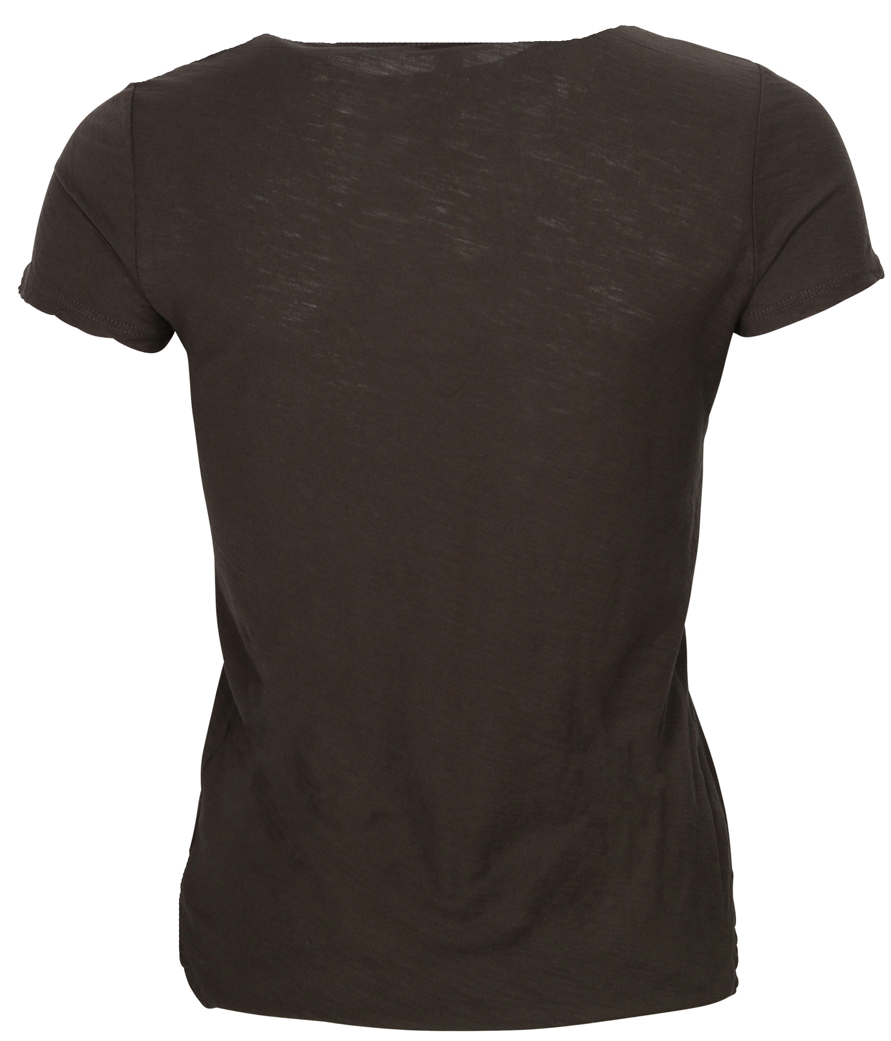 JAMES PERSE Sheer Slub Crew Neck T-Shirt in Carbon 0/XS