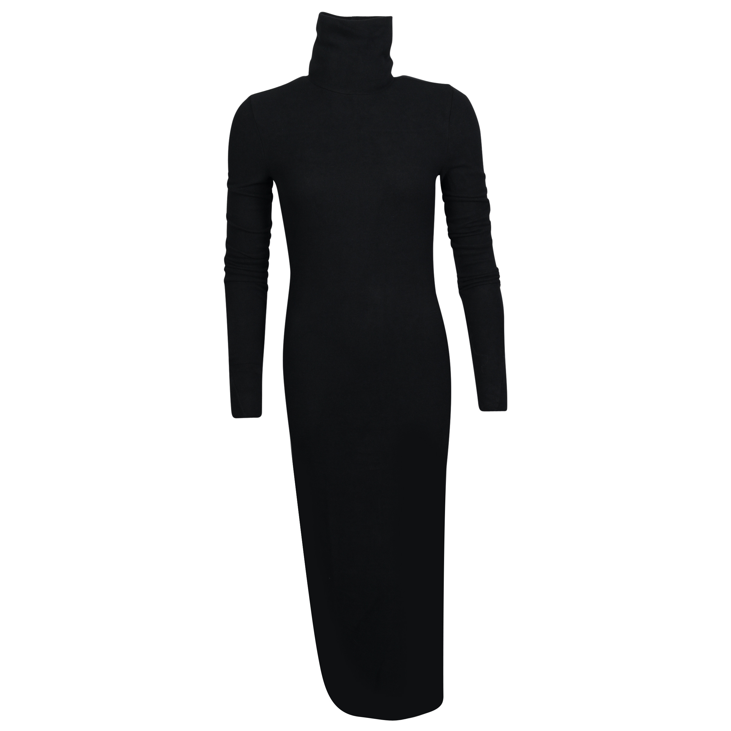 Thom Krom Fluffy Turtle Neck Dress in Black
