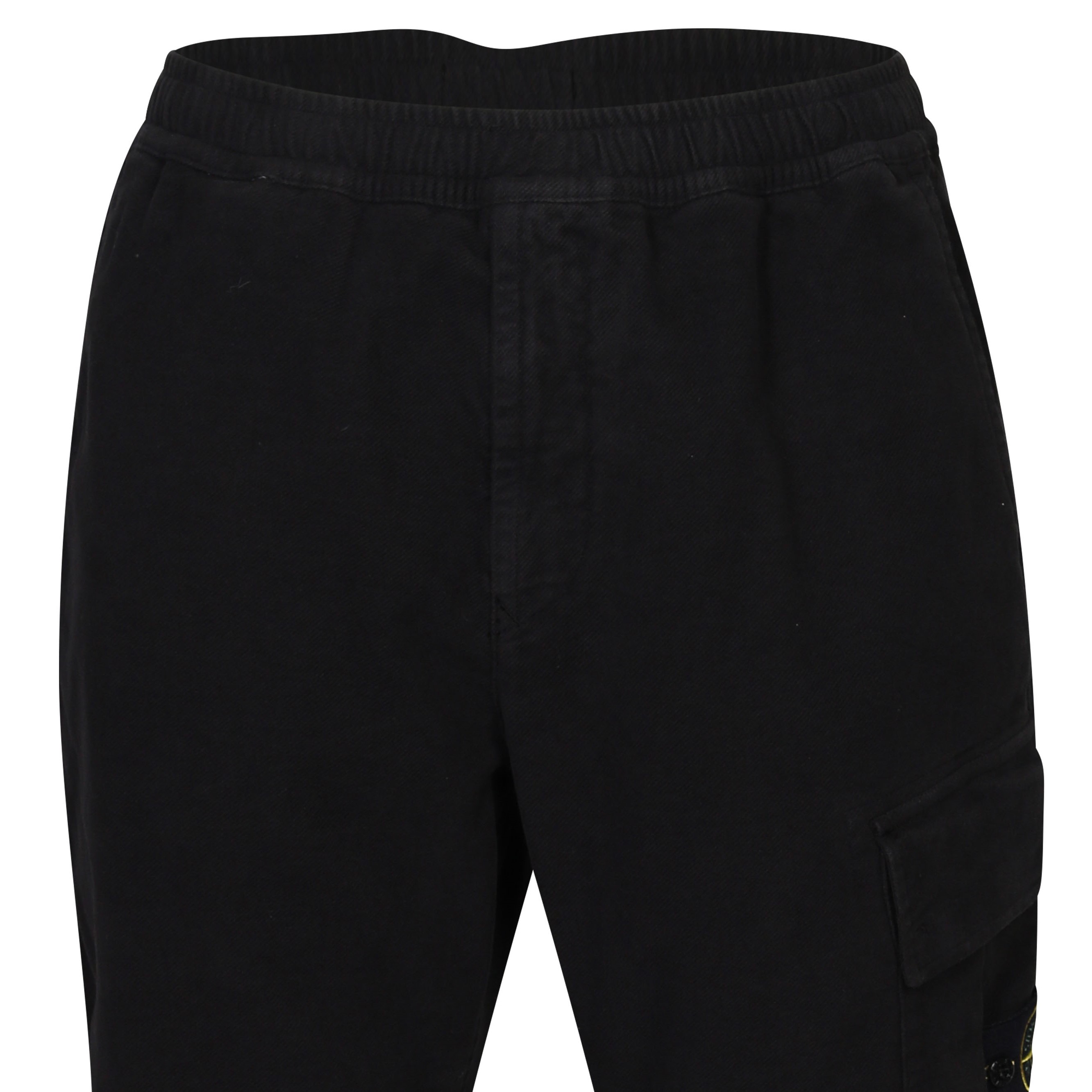 Stone Island Cotton Twill Cargo Pant in Black