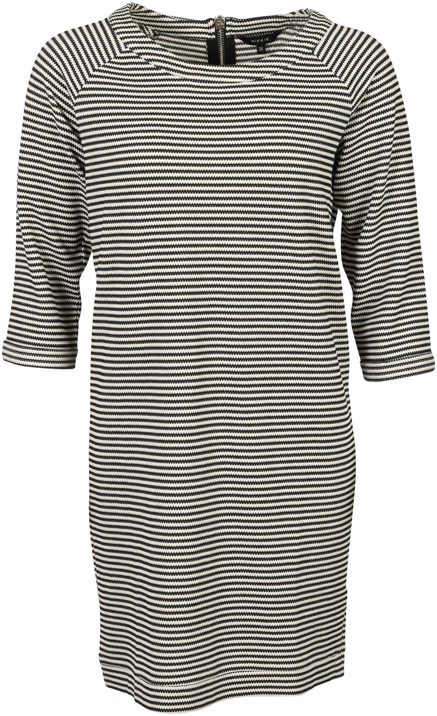 Nikkie Dress Kay Navy/Offwhite