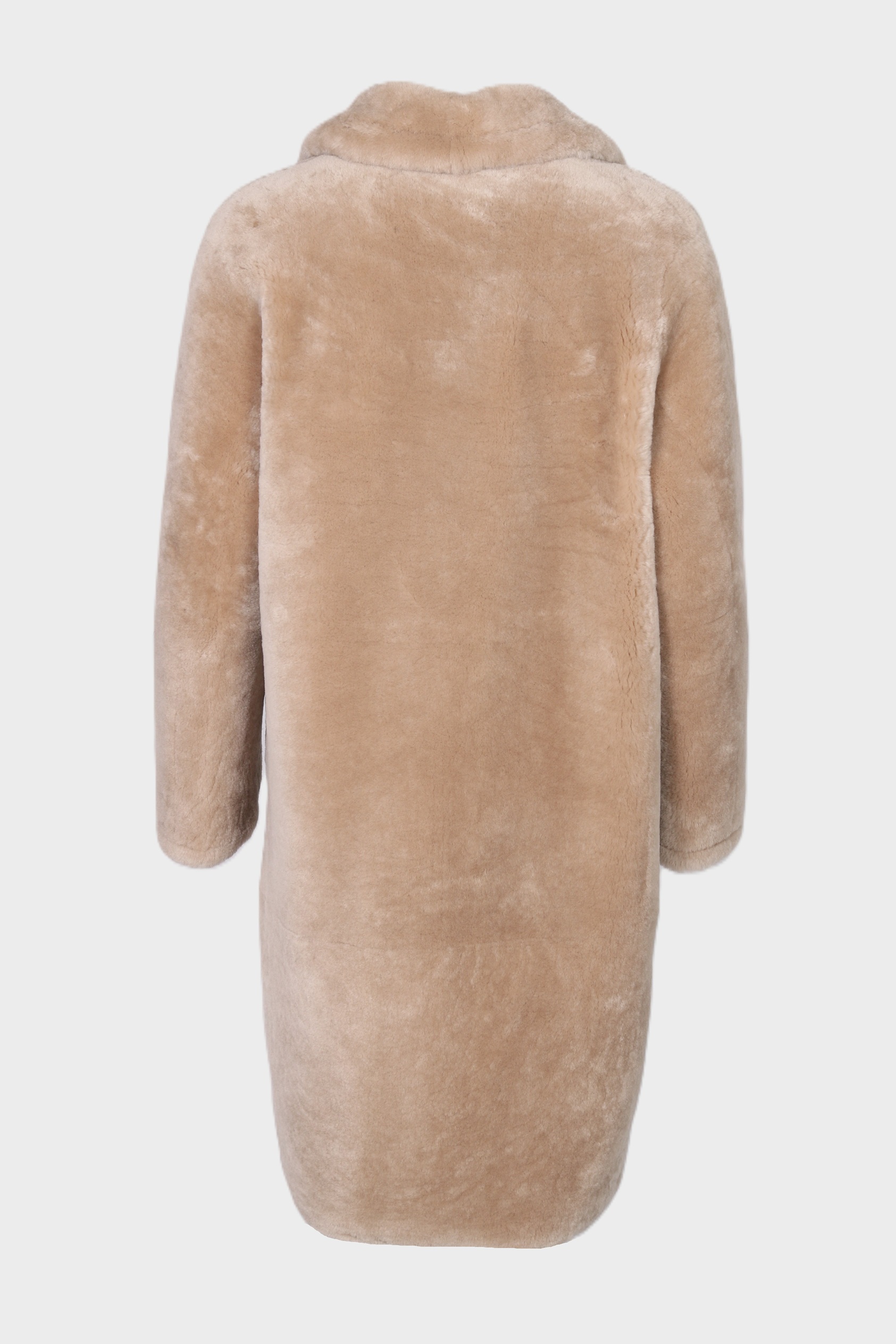 FLONA Shearling Coat in Beige