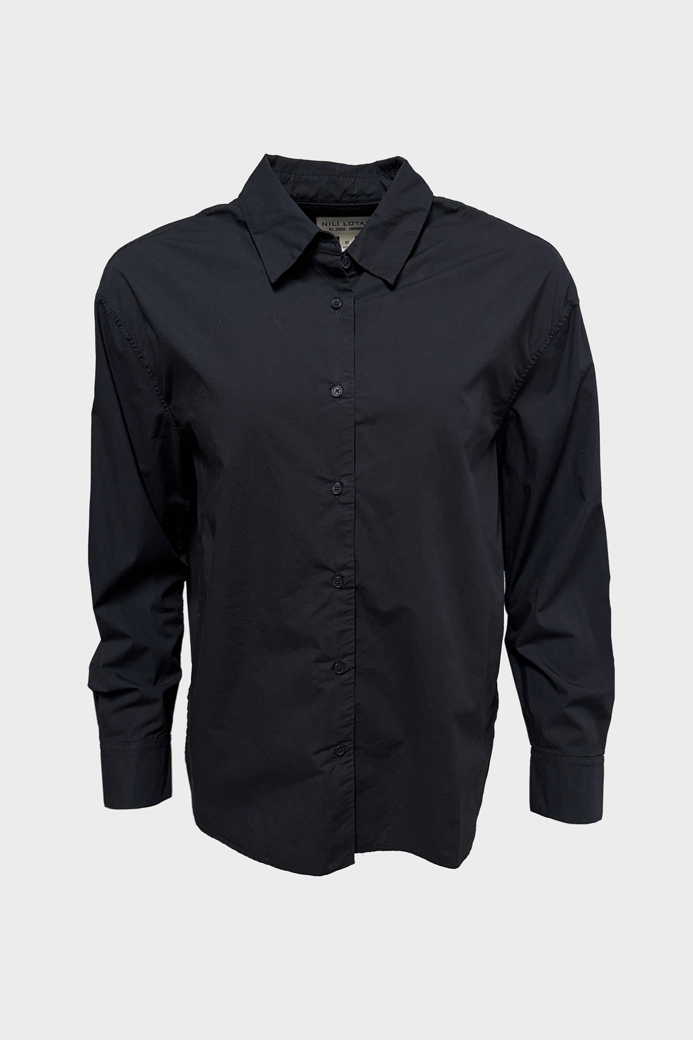 NILI LOTAN Amante Shirt in Midnight