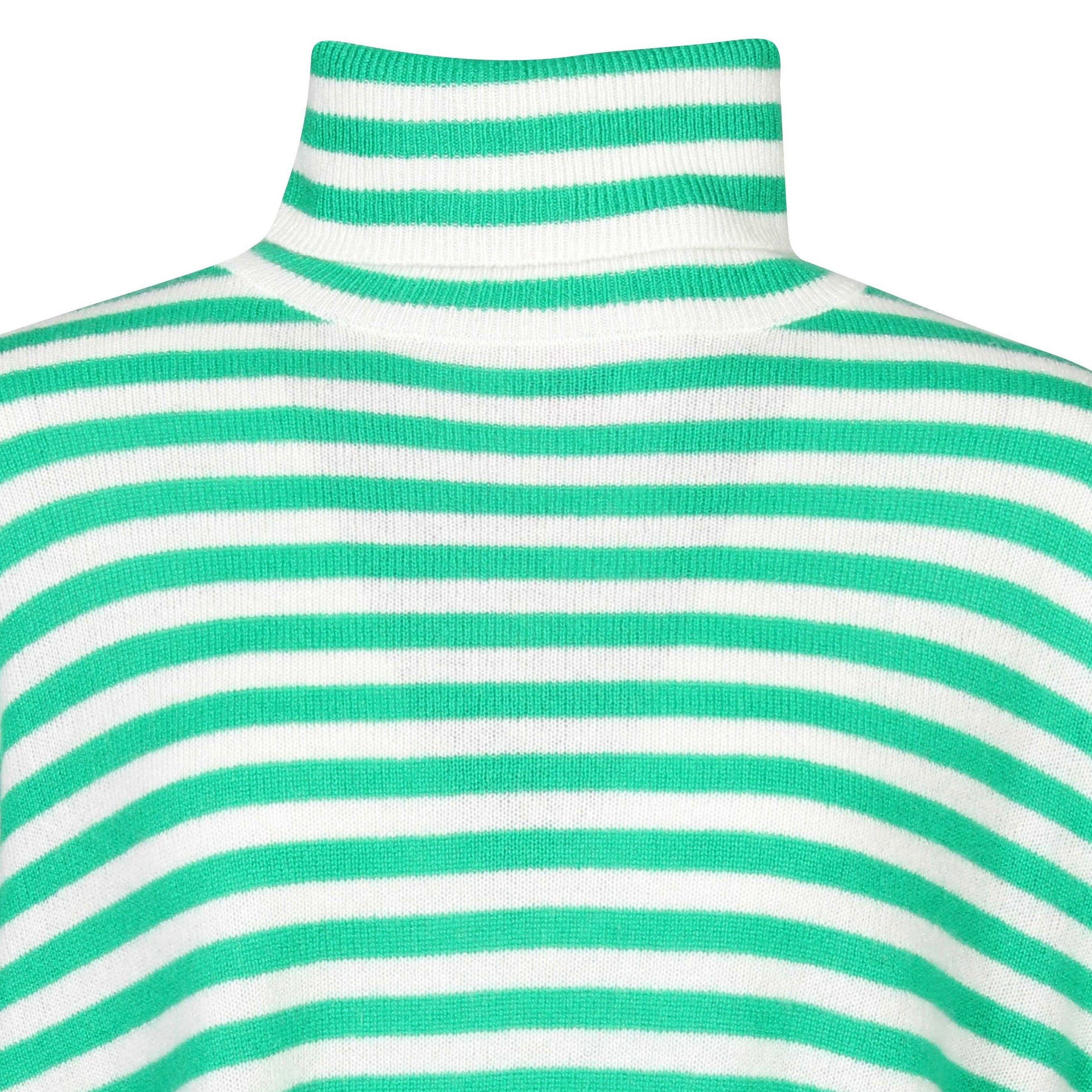Absolut Cashmere Joanna Turtle Neck in Imperial/Rose Fluo Stripes