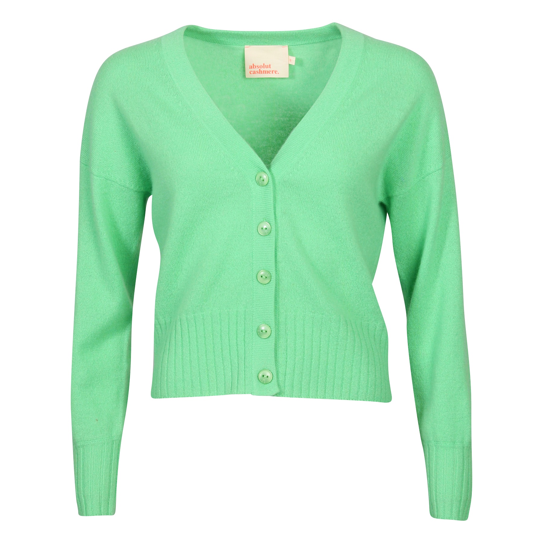 Absolut Cashmere Cardigan in Light Green S