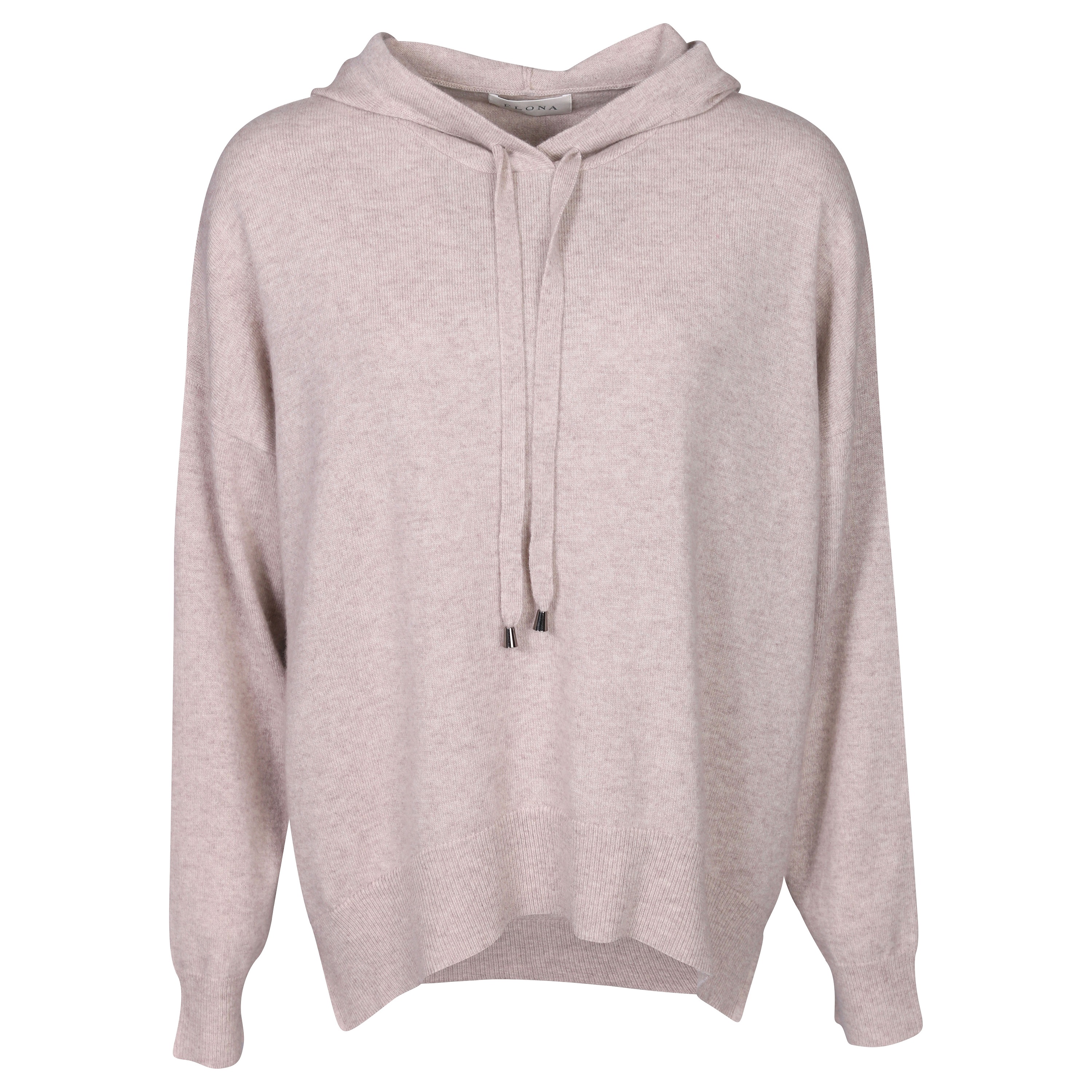 Flona Cashmere Hoodie in Heather Mocha