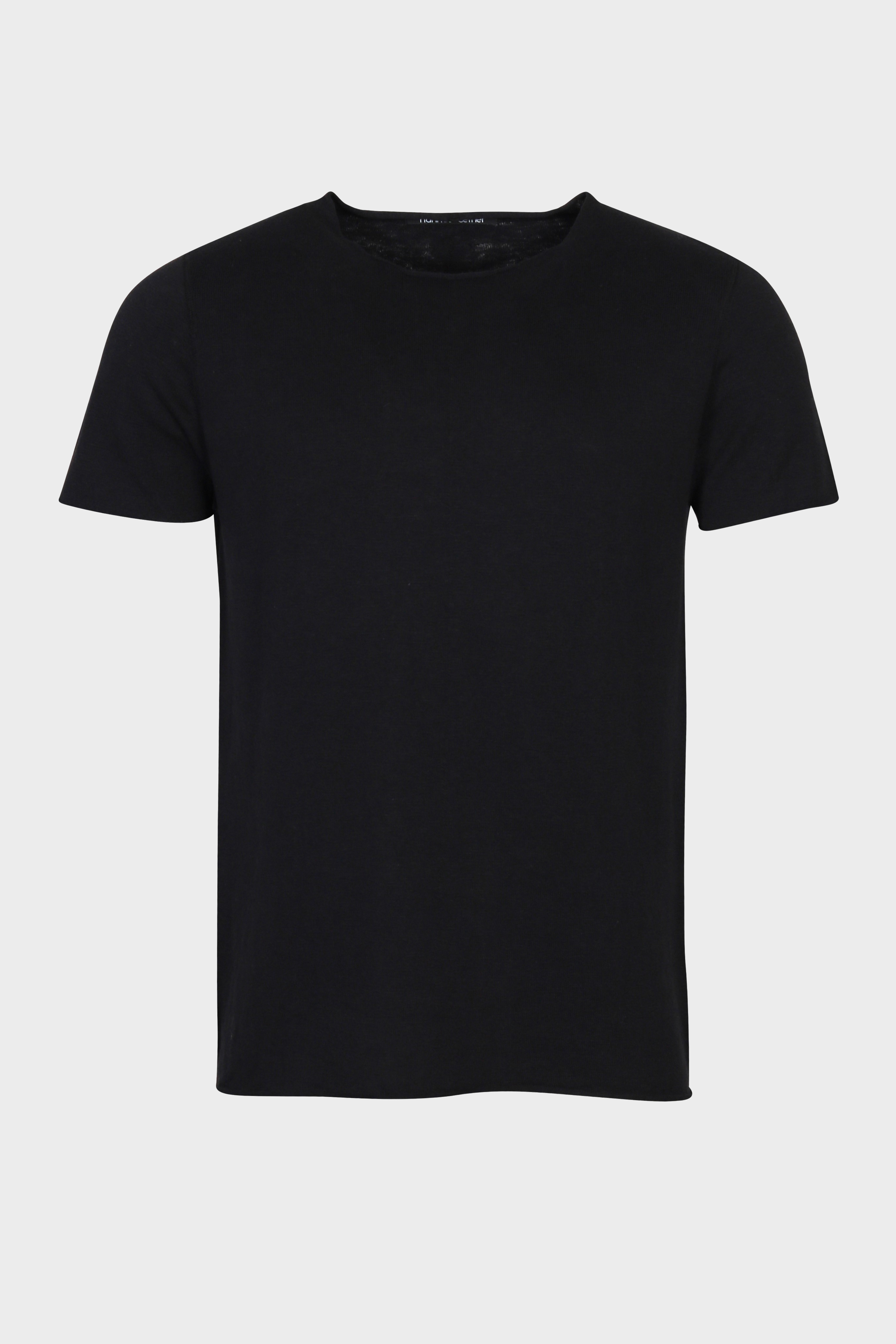 HANNES ROETHER Knit T-Shirt in Black M