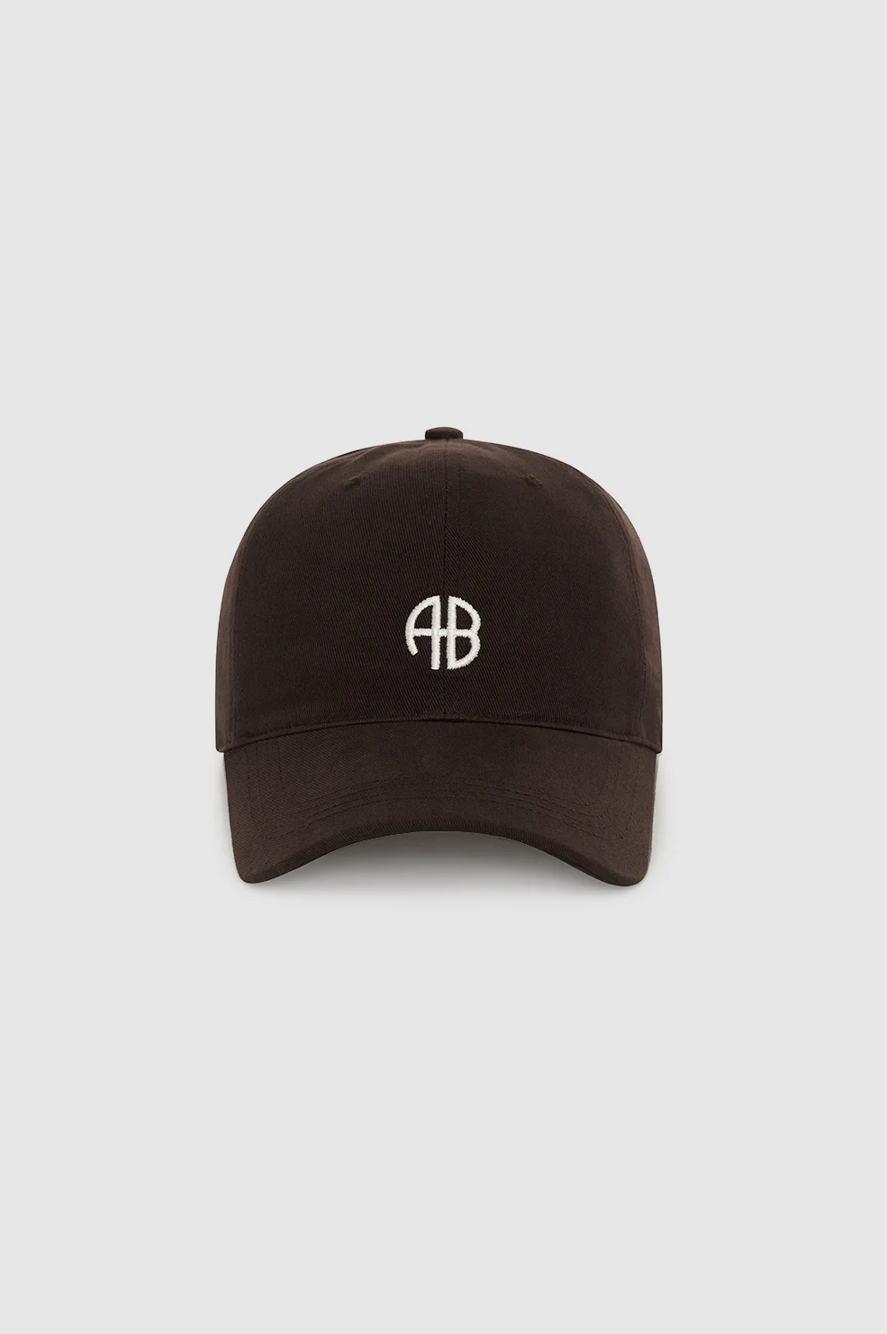ANINE BING Baseball Cap in Deep Brown