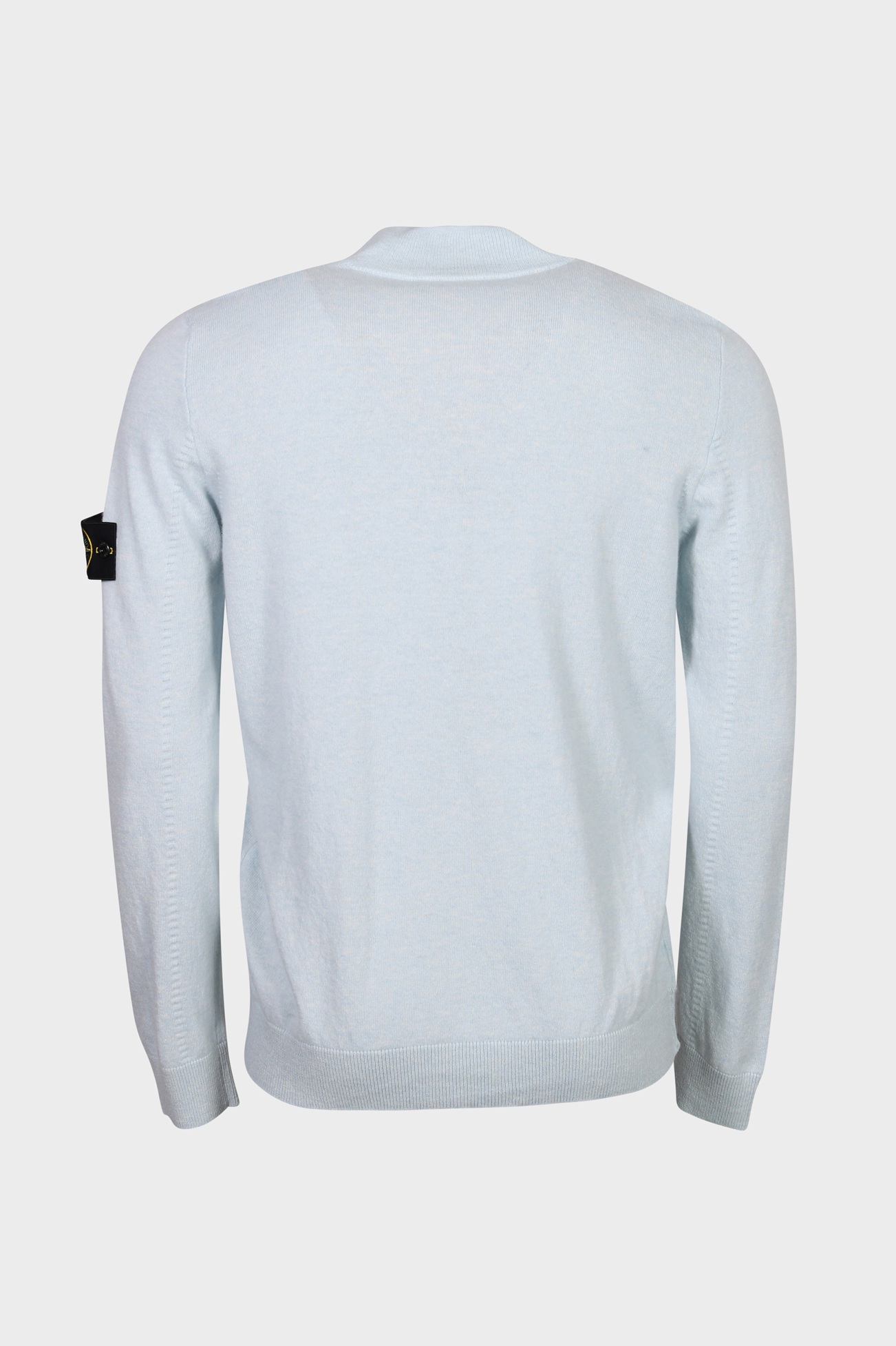 STONE ISLAND Light Knit Jacket in Light Blue