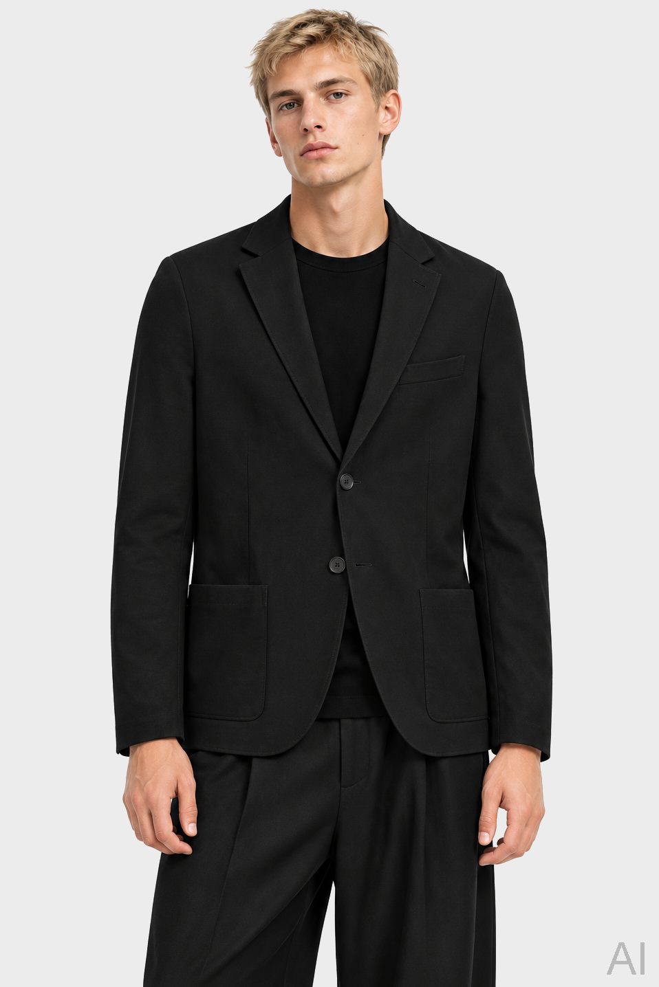 HARRIS WHARF LONDON Superfine Merino Jacket in Black