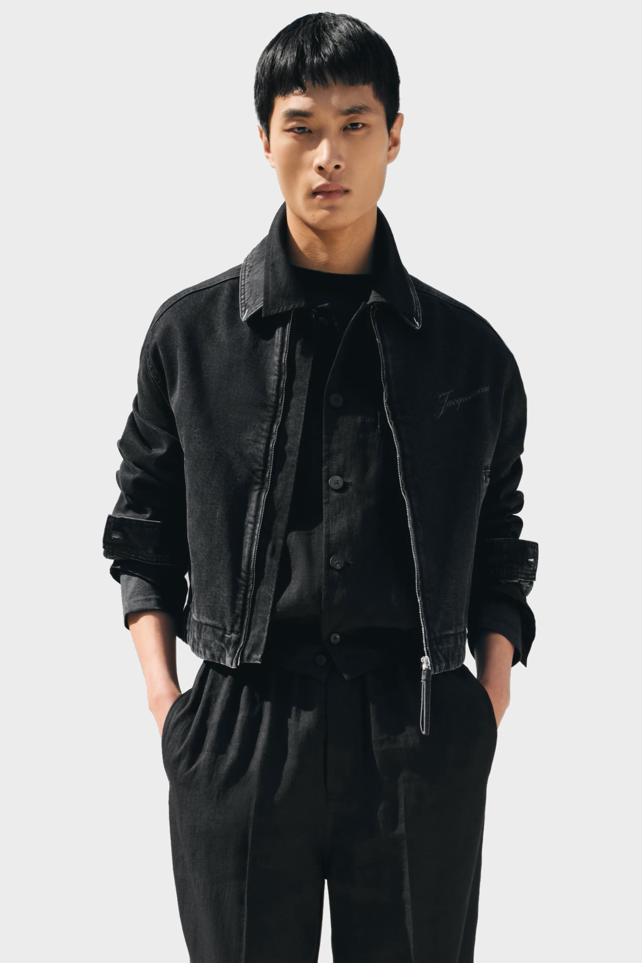 JACQUEMUS de-Nîmes Denim Jacket in Black