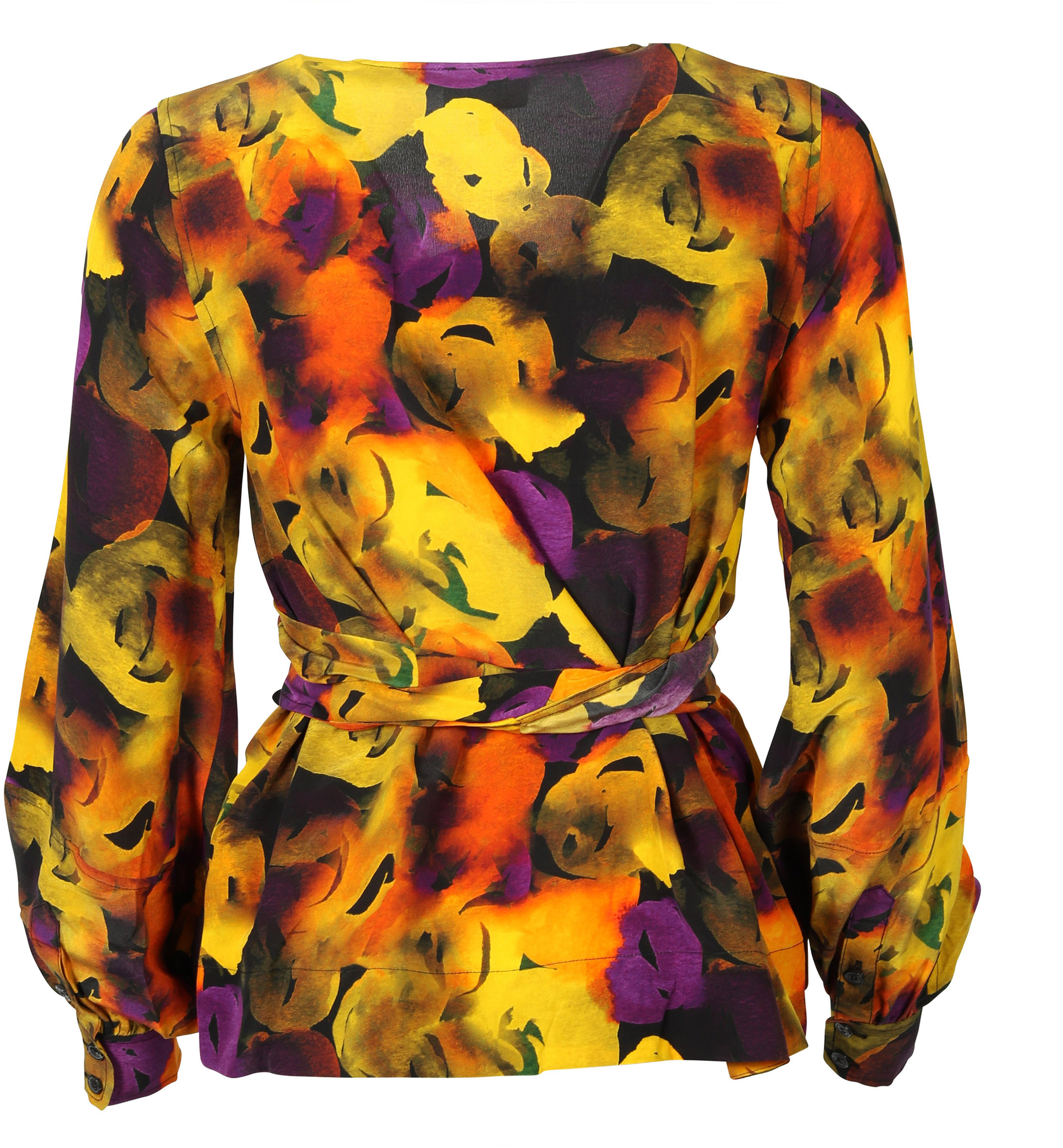 Ganni Wrap Blouse Multicolour 36