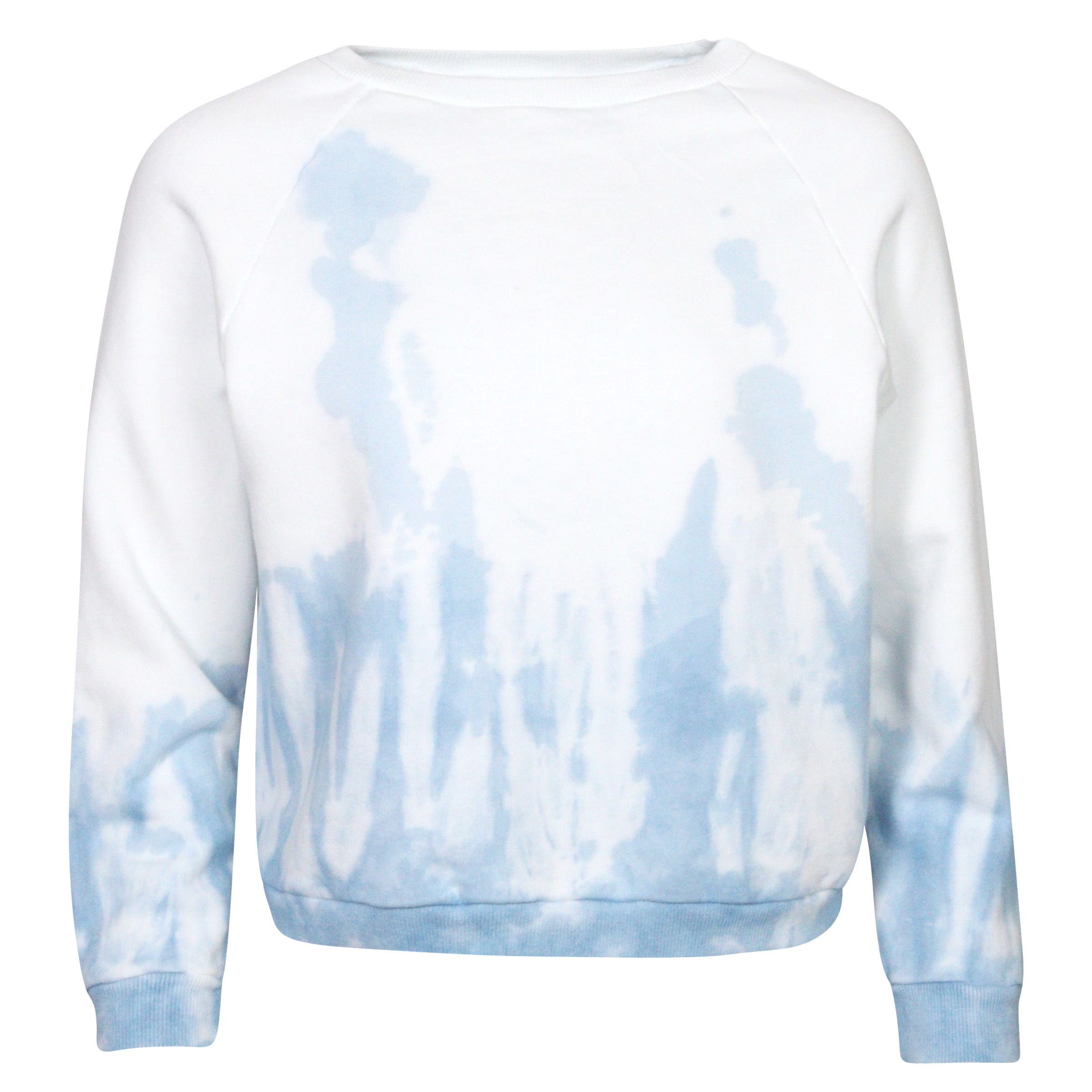 Nili Lotan Crewneck Sweater Sky Blue Tie Dye