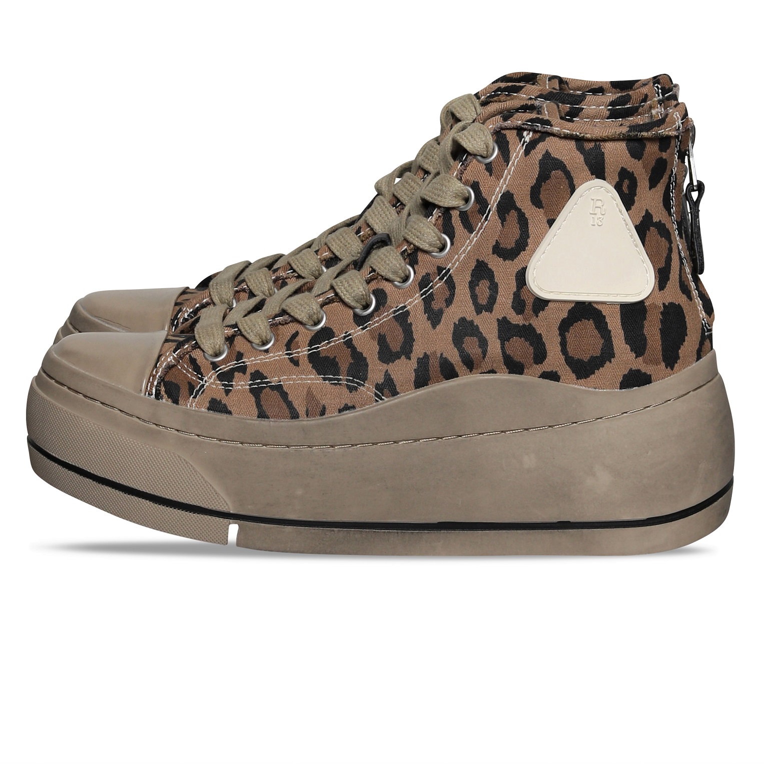 R13 High Top Sneaker Kurt in Leo 37