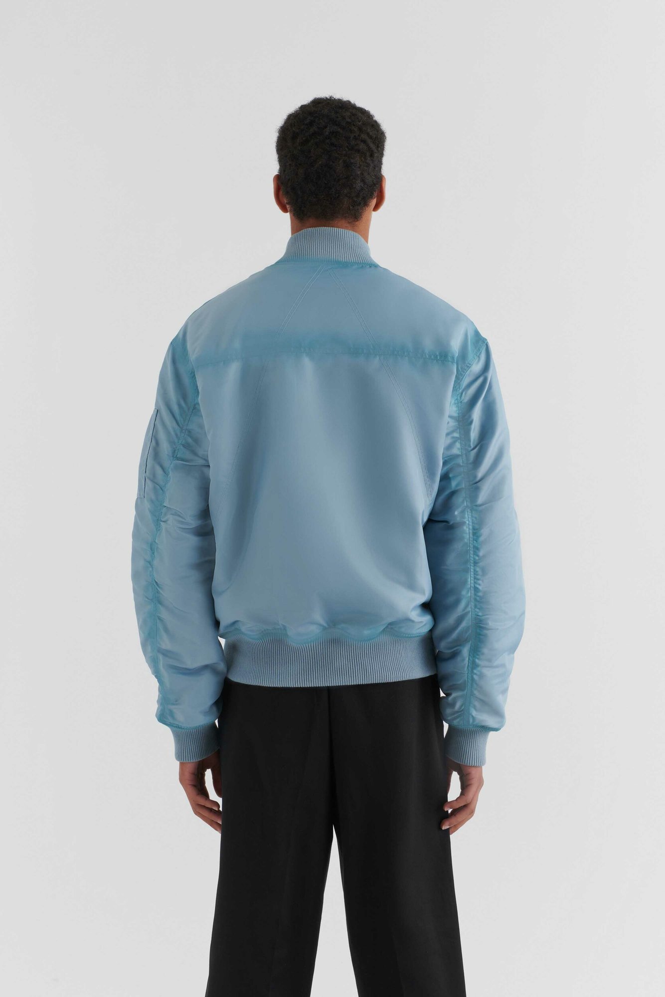 AXEL ARIGATO Annex Bomber Jacket in Bleached Blue S