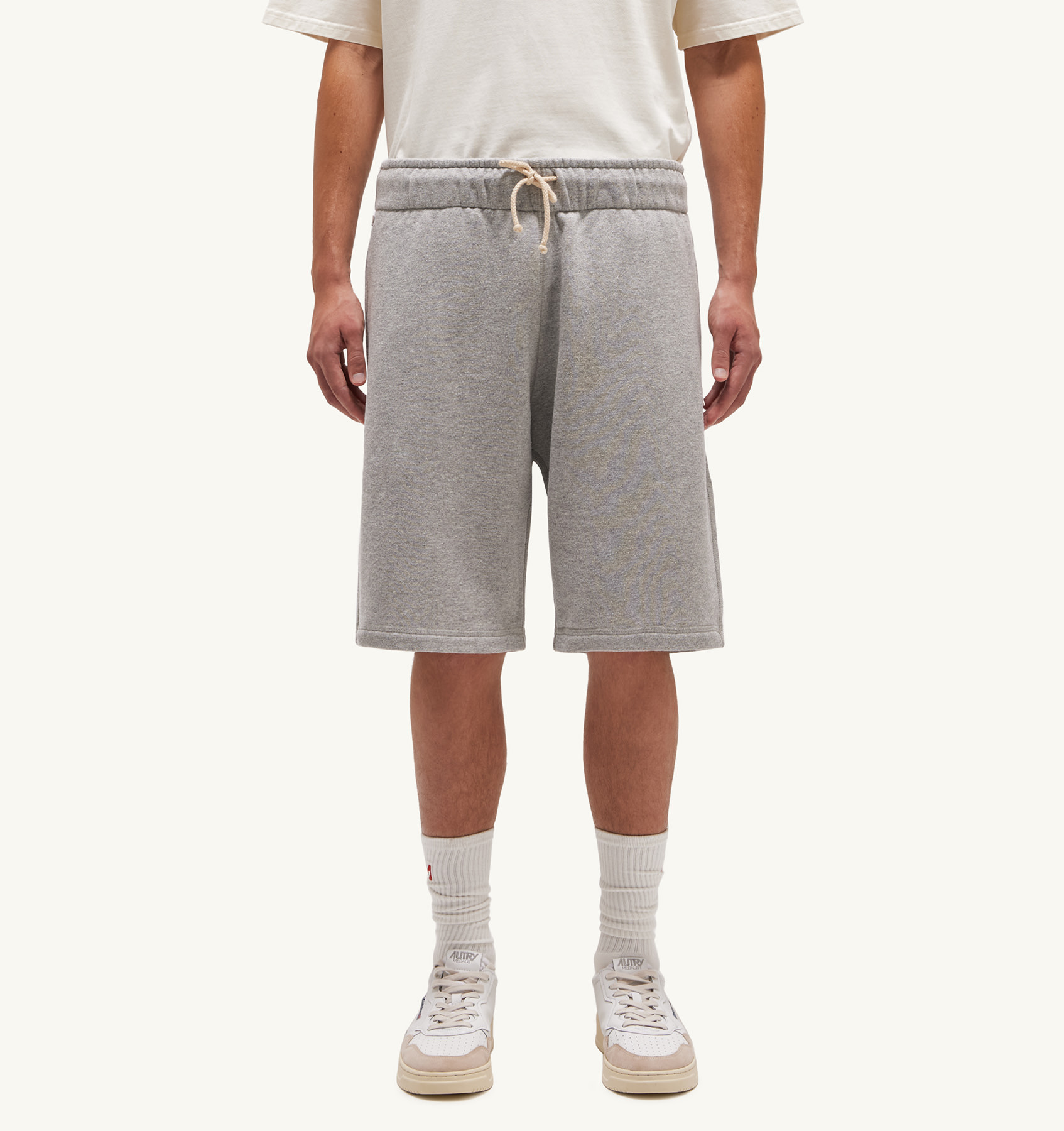 AUTRY ACTION PEOPLE Ease Sweat Shorts in Grey Melange M