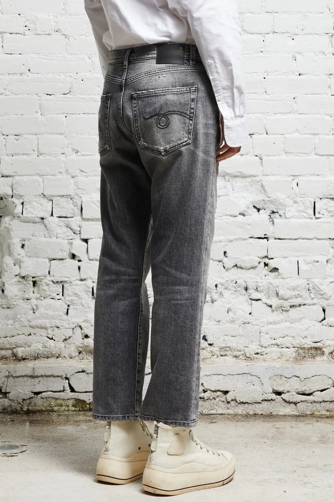 R13 Boyfriend Jeans in Vintage Grey 24