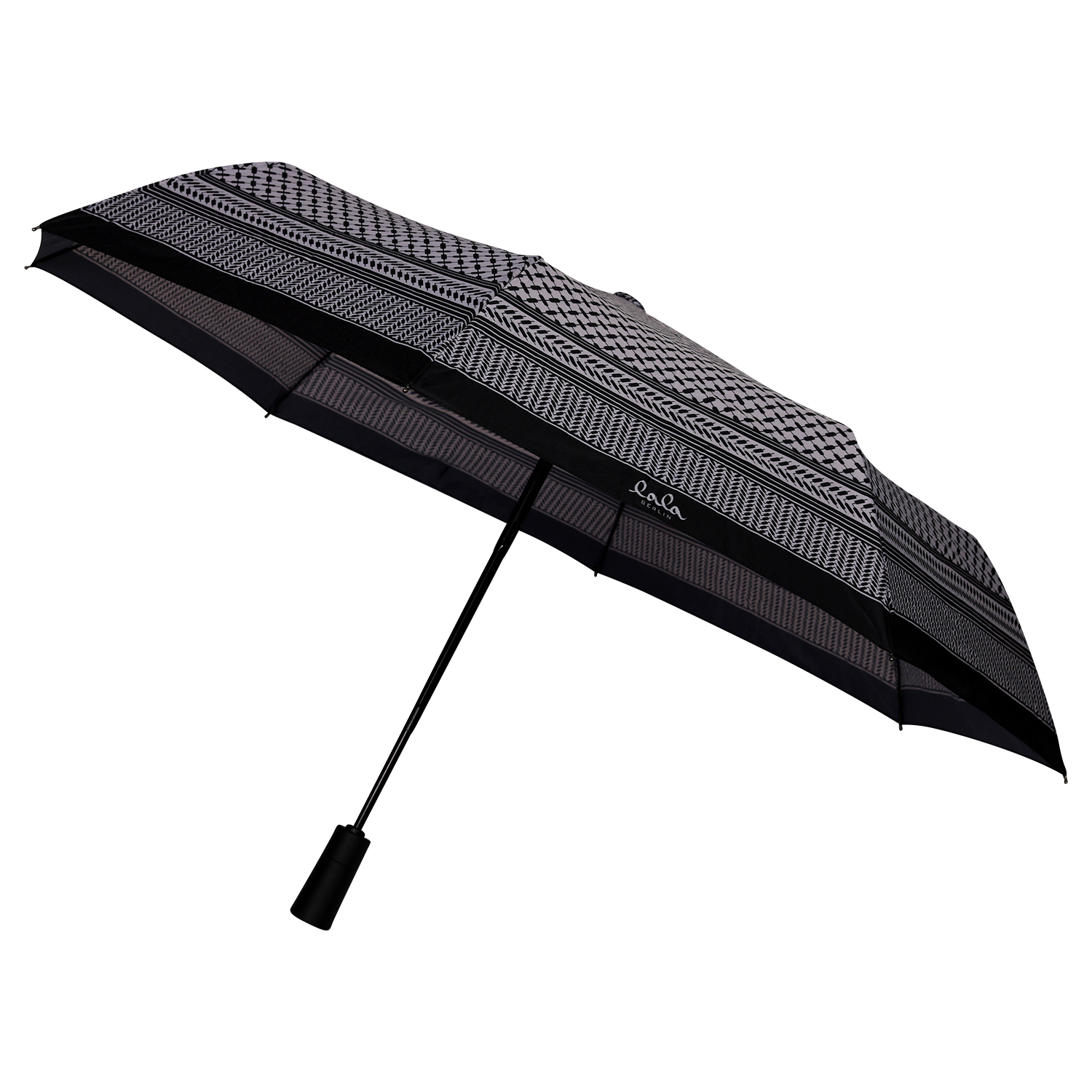 Lala Berlin Umbrella Ulla Black/Offwhite Kufiya
